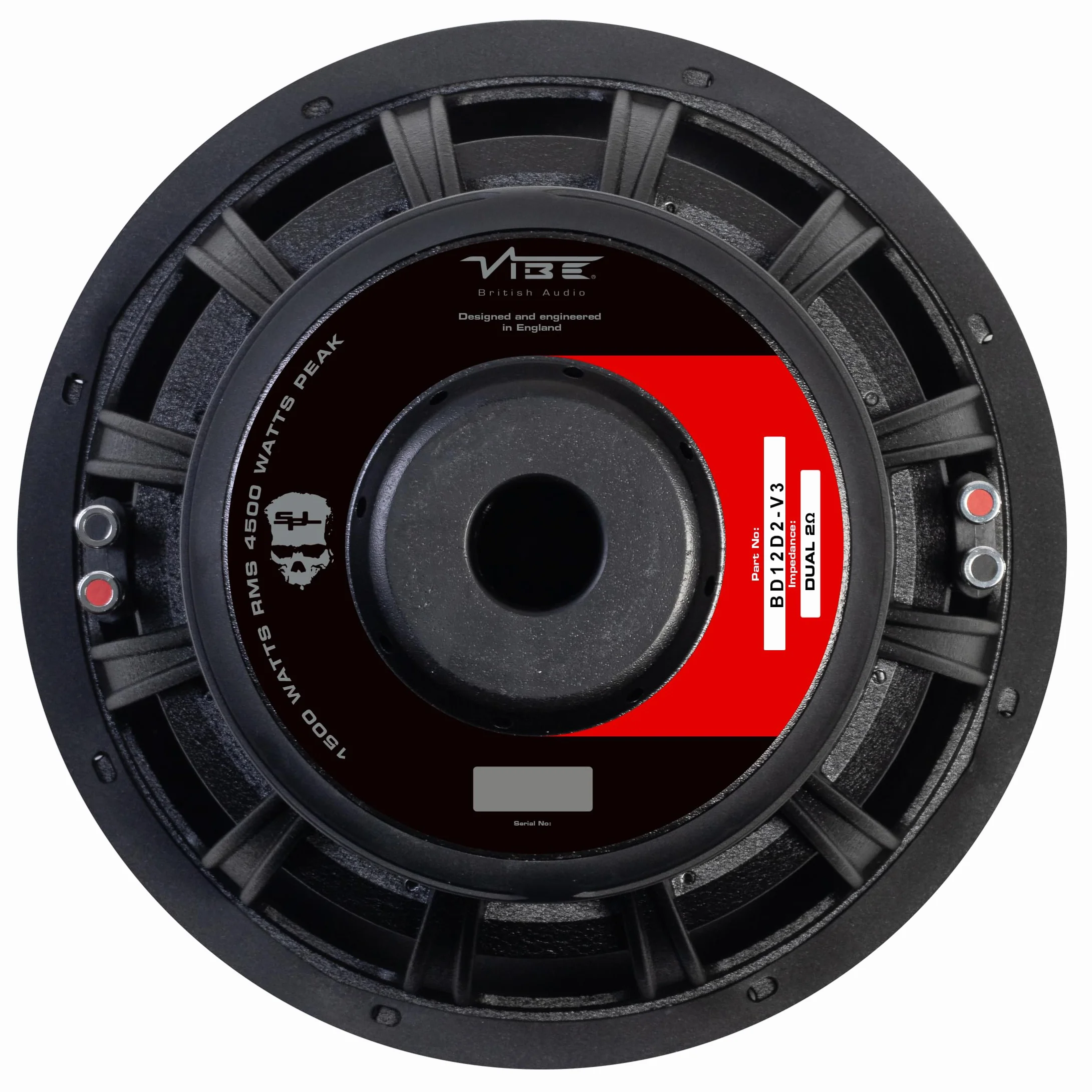 VIBE BD12SPL Subwoofer 30.5 cm 1500 W RMS SPL podwójny 4 om