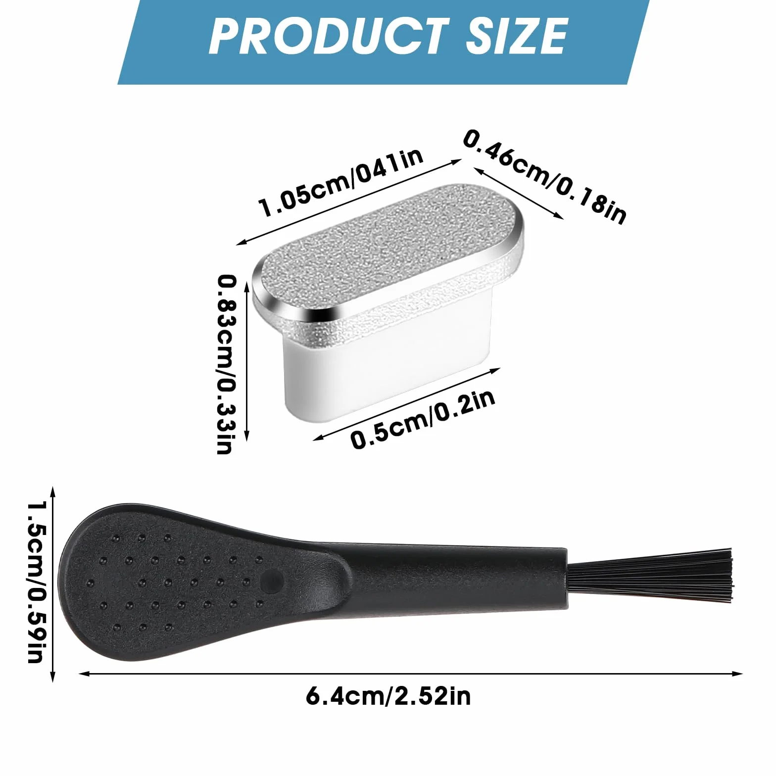 Metalowa wtyczka przeciwpyłowa USB-C typ C, 4 szt., ochrona przed kurzem