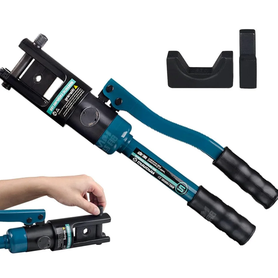 Hydrauliczna zaciskarka do końcówek kablowych Narzędzie do zaciskania 4-300 mm² Zestaw narzędzi do przewodów z zaciskami elektrycznymi, SZY-70