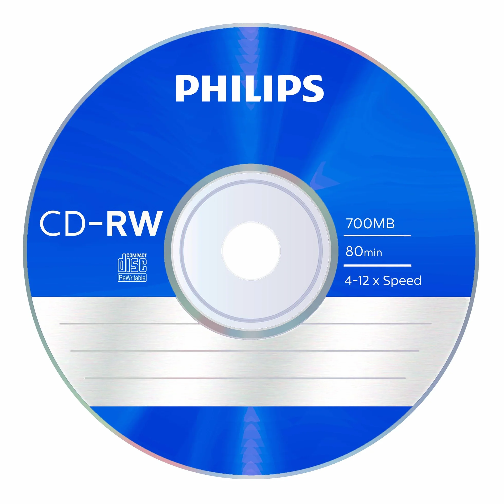Philips CD-RW 700 MB 80 min 4-12x prędkość 5 szt. Slim Case