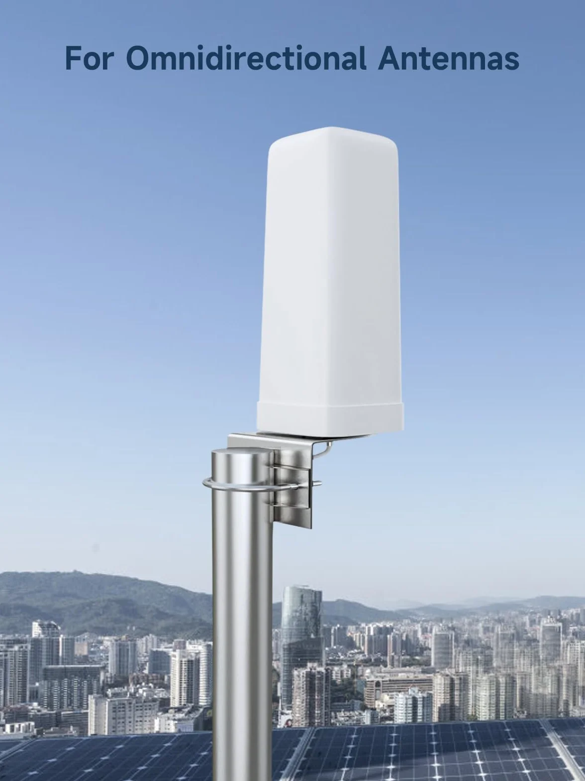 ANNTLENT Maszt antenowy uchwyt typu L do anteny zewnętrznej, uniwersalny, długość 30 cm, zewnętrzny maszt na wzmacniacz sygnału telefonu komórkowego, antena/antenę satelitarną uchwyt