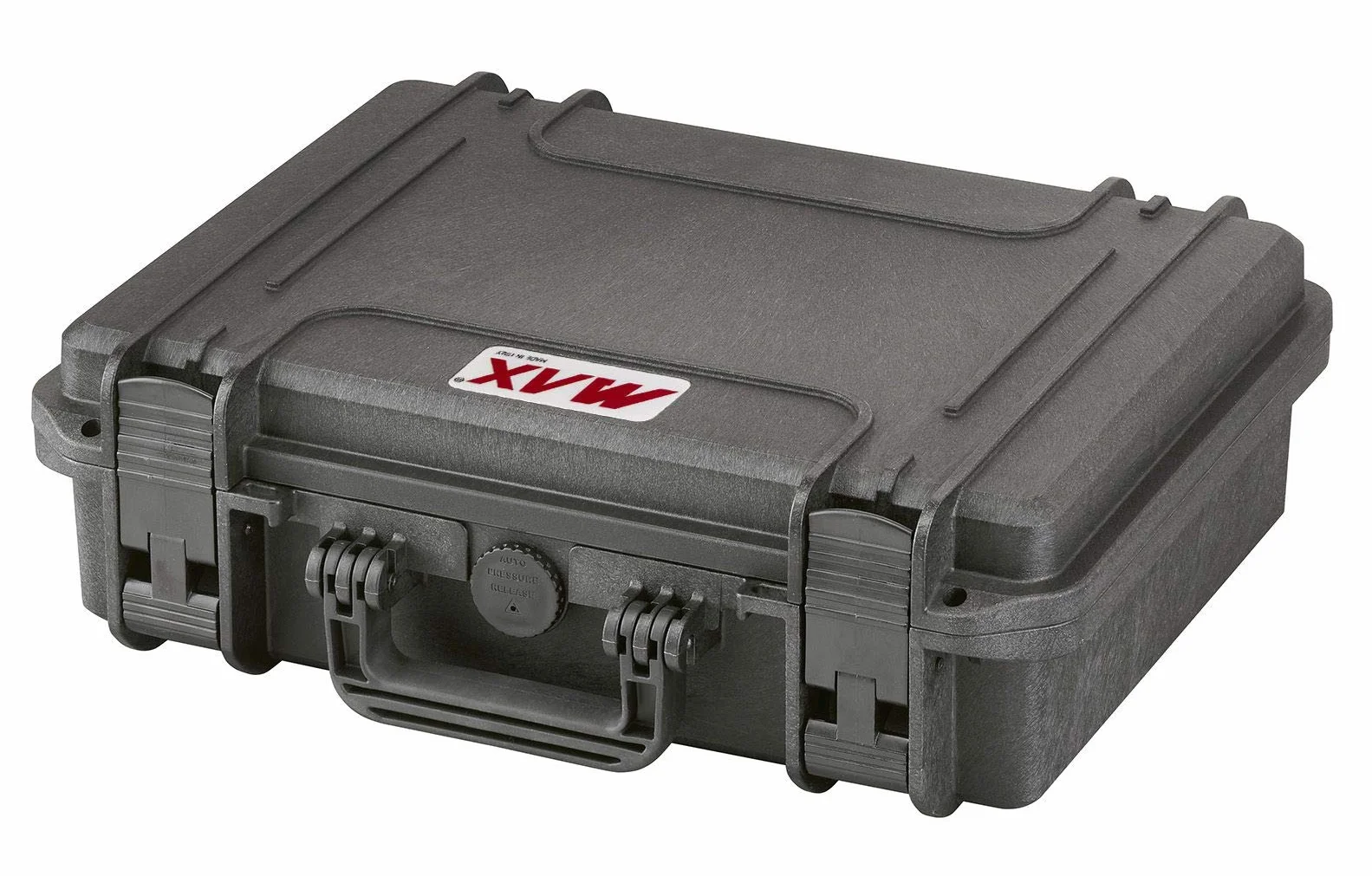 Max Skrzynie MAX380H115HDS szczelne pudełko szczelne, szczelne z gąbką o wysokiej gęstości do transportu i ochrony sprzętu i materiałów, czarny, 380 x 270 x 115 mm