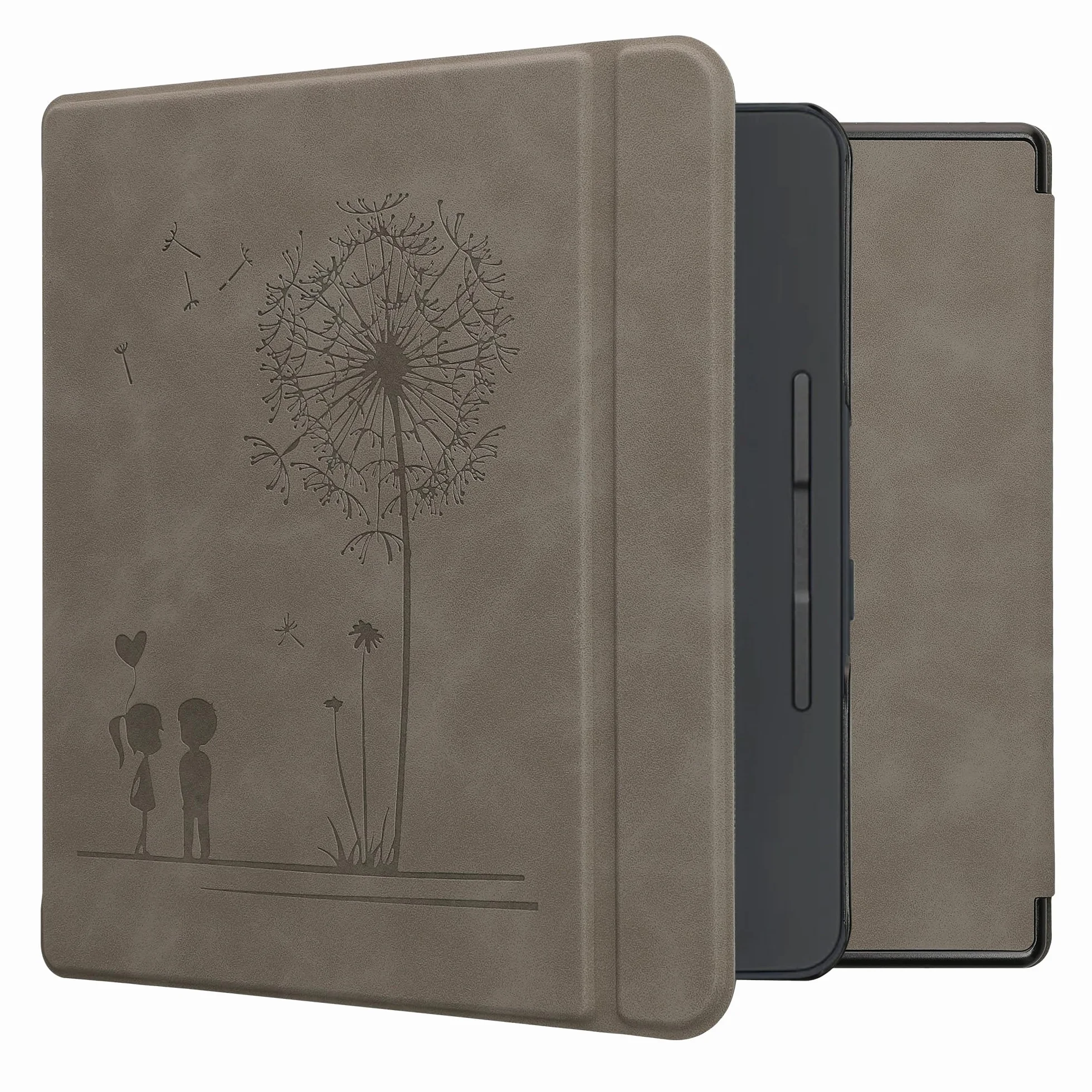 kwmobile Pokrowiec Kobo Forma etui na czytnik e-booków Dandelion Love Grey