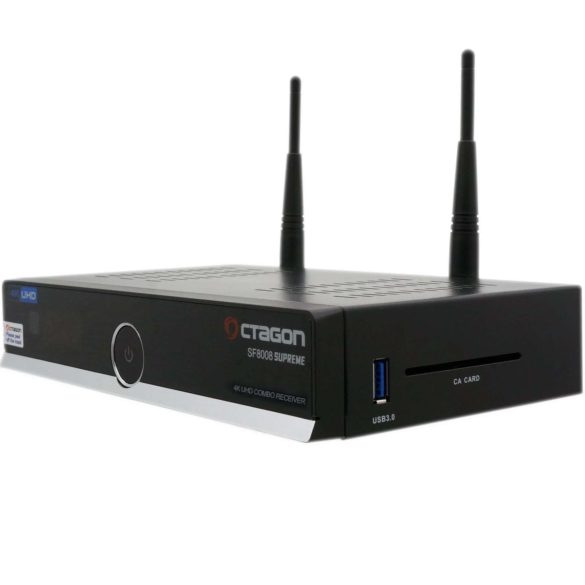 Octagon SF8008 4K Combo Supreme odbiornik telewizyjny DVB-T2/kablowy E2 Linux Smart TV Box 2.4/5G Dual-Band WiFi 500 GB SSD M.2