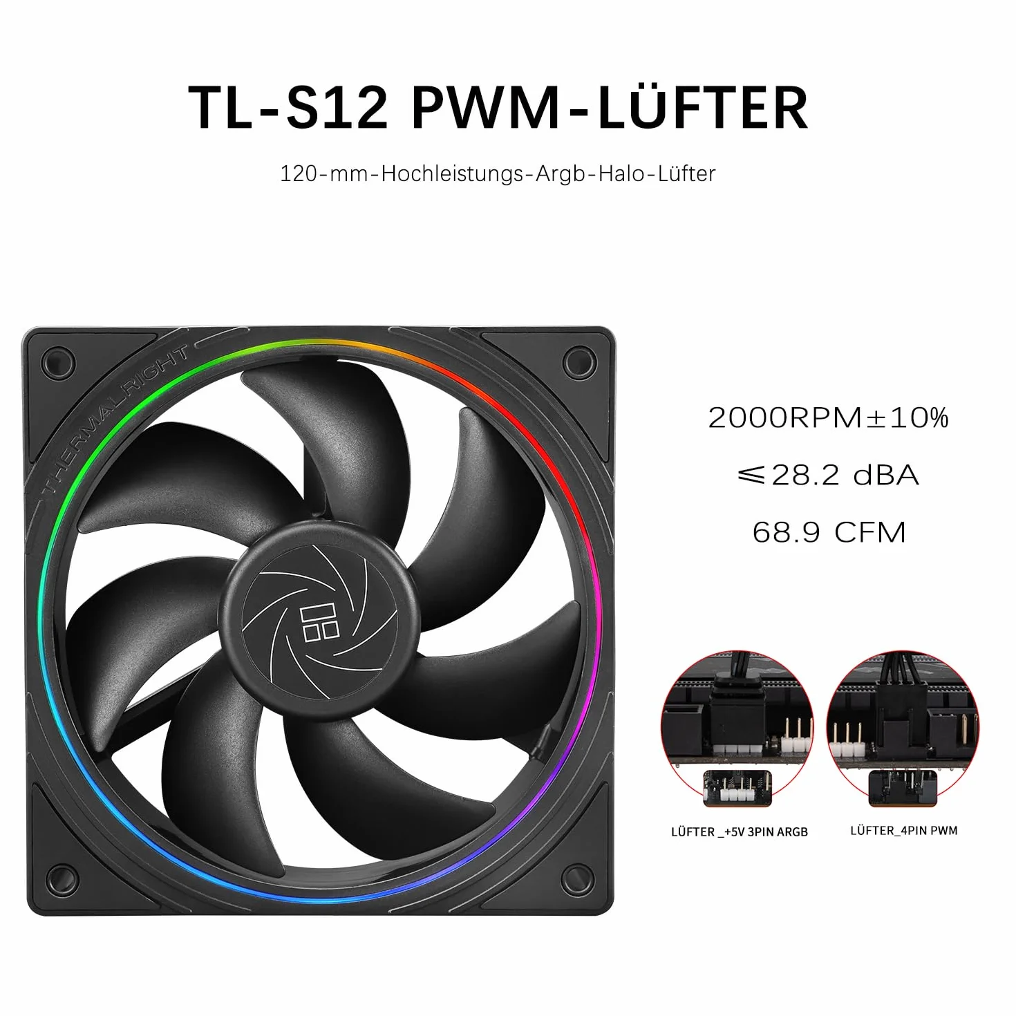 TR-Thermalright Aqua Elite 360 V5 ARGB Black chłodziarka cieczy do CPU, chłodzenie AIO 360 mm, 3 wentylatory PWM – ARGB – 2000 obr./min, do AM4/AM5, Intel LGA1851/1700/115x/1200 (czarny)