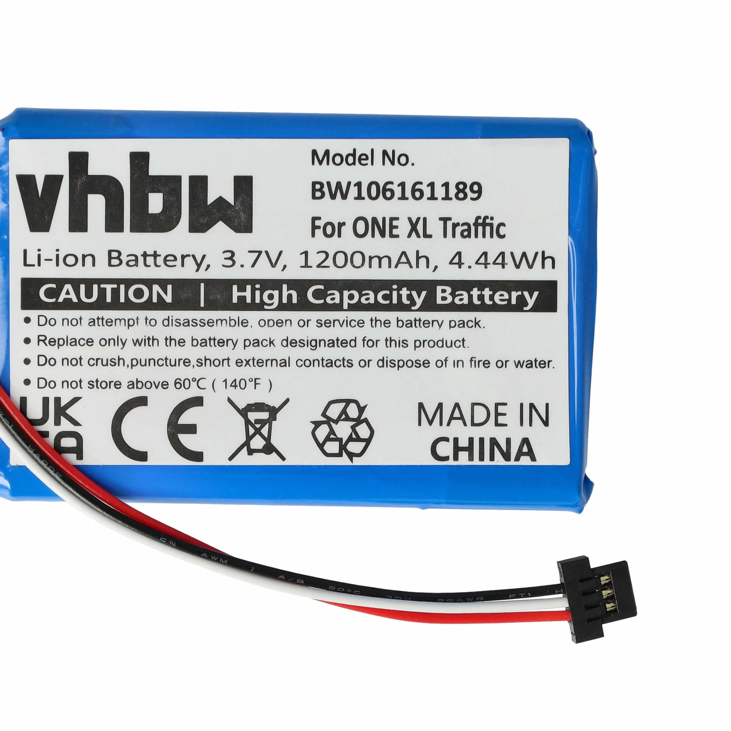 vhbw Bateria kompatybilna z TomTom XL Live 1200mAh 3,7 V Li-Ion