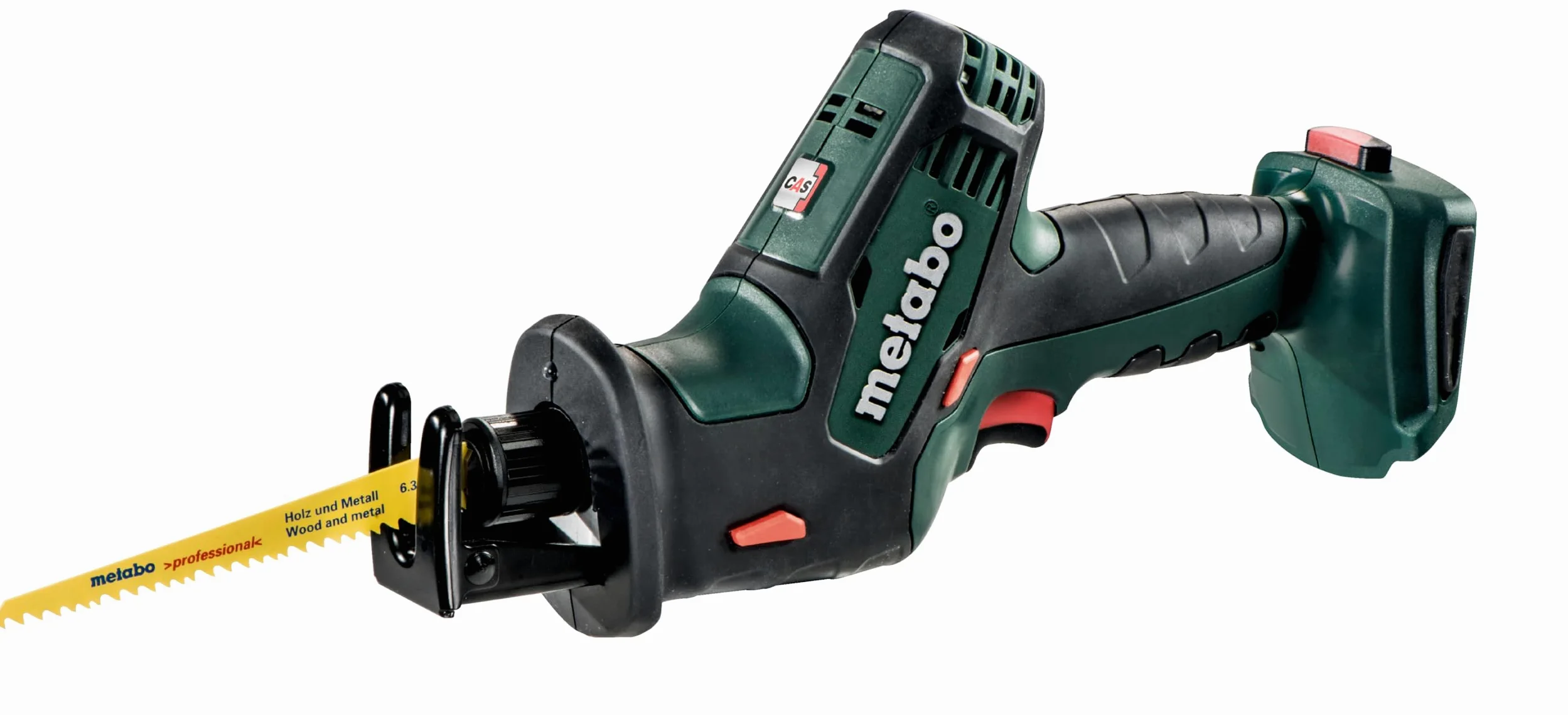 Metabo Akumulatorowa piła szablasta SSE 18 LTX Compaxt (bez akumulatora, tuba piły 13 mm, z wkładką walizkową MetaLoc, ogranicznik głębokości, brzeszczot piły obracany 180°) 602322890