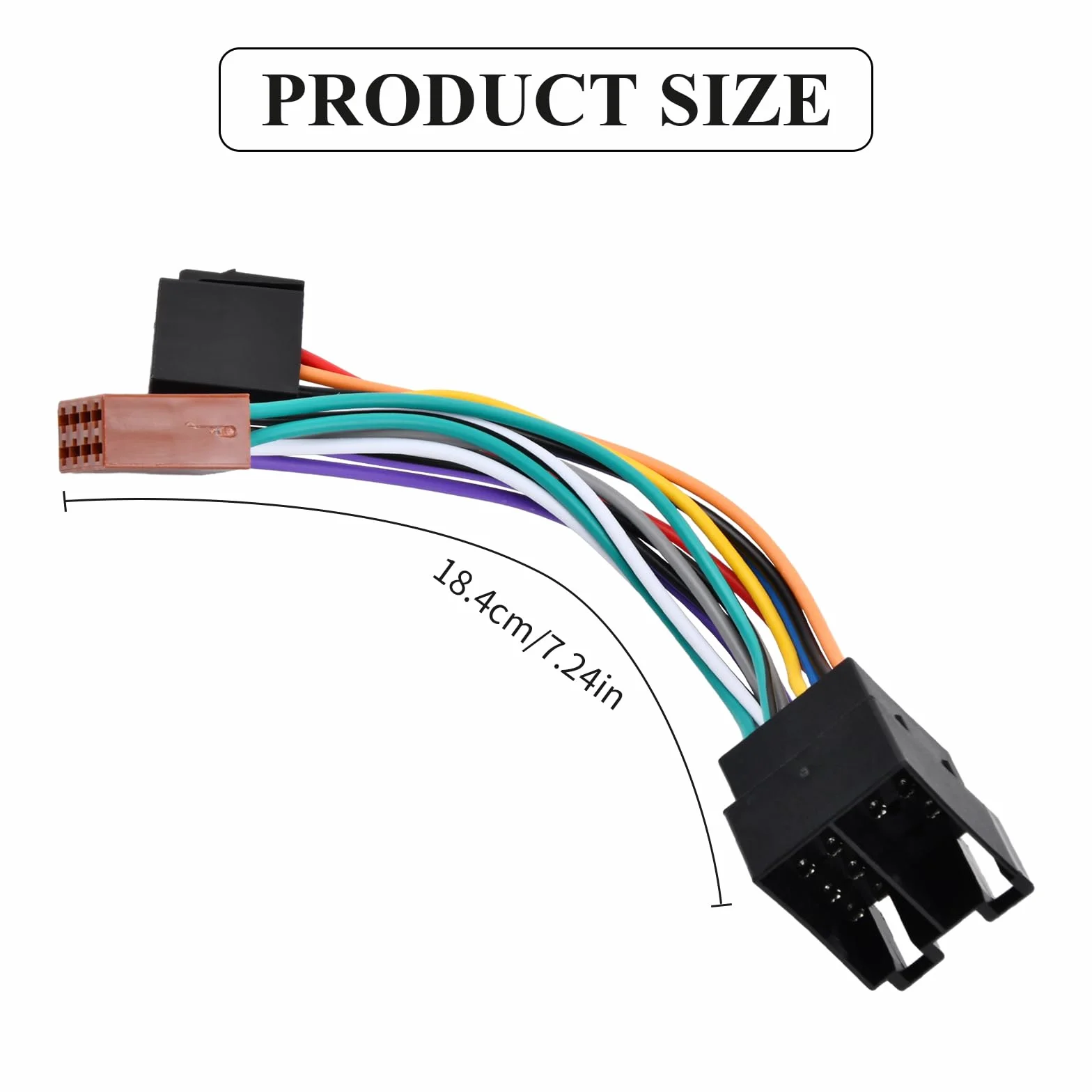 Złącze do radia samochodowego ISO, Abs Adapter uniwersalnego gniazda ISO Standard 16-pinowy