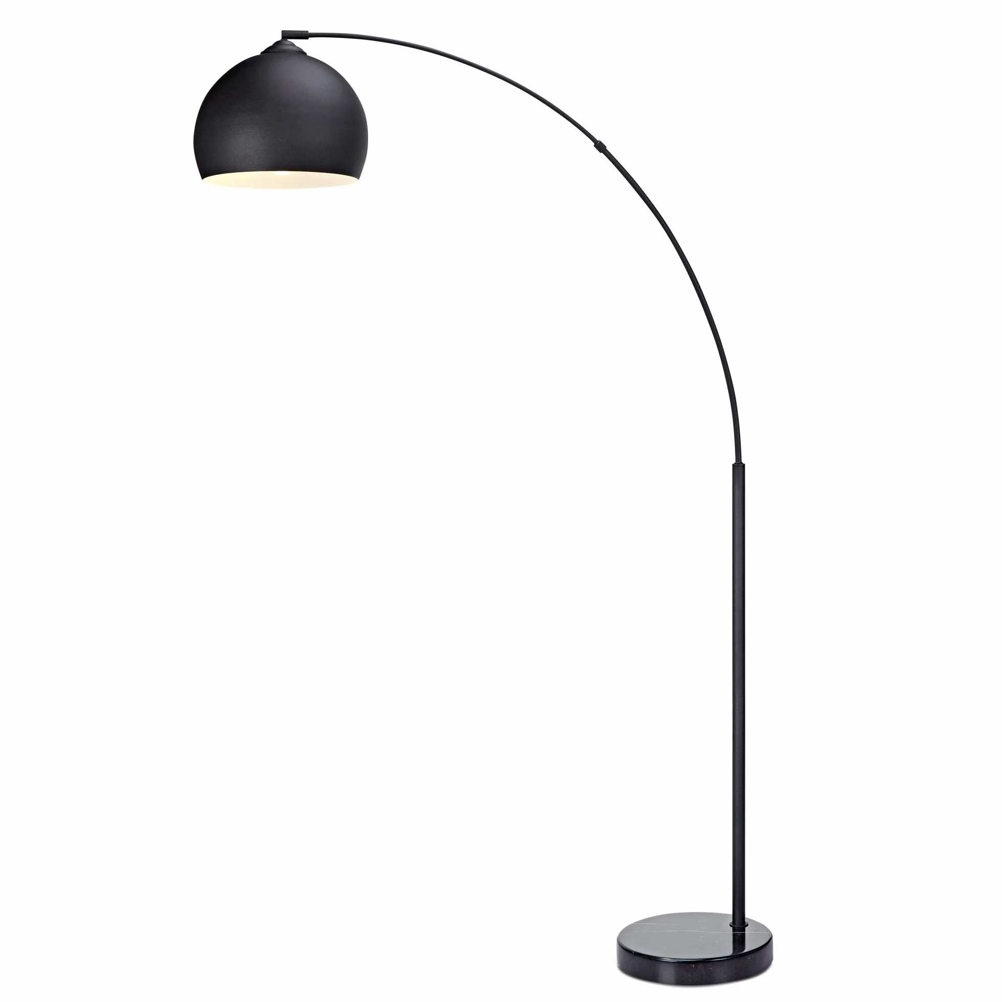 Teamson Home ?ukowa Lampa Pod?ogowa Arquer z Nowoczesnym O?wietleniem i Czarnym Kloszem VN-L00012-EU