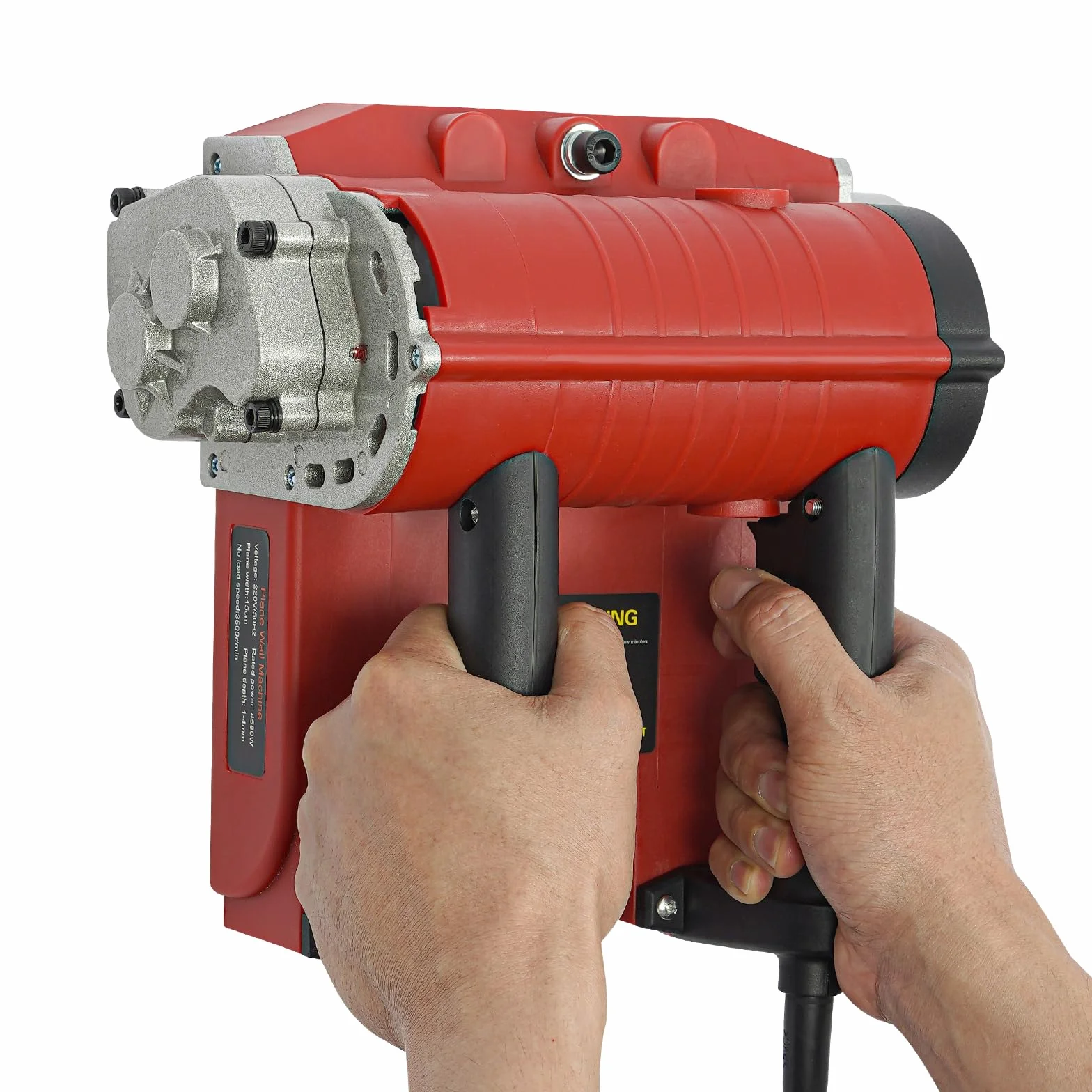 Strug elektryczny przenośny strug elektryczny z kablem, 4580 W, strug ręczny, głębokość 1-4 mm, szerokość strugania 150 mm, 3500 obr./min