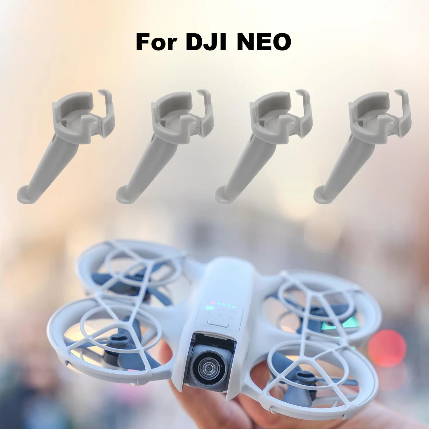 DJI NEO Podwozie do Drona 4 Sztuki Lekkie Plastikowe Nogi do Ladowania Anty-Zarysowujacy (Typ Pochylony)