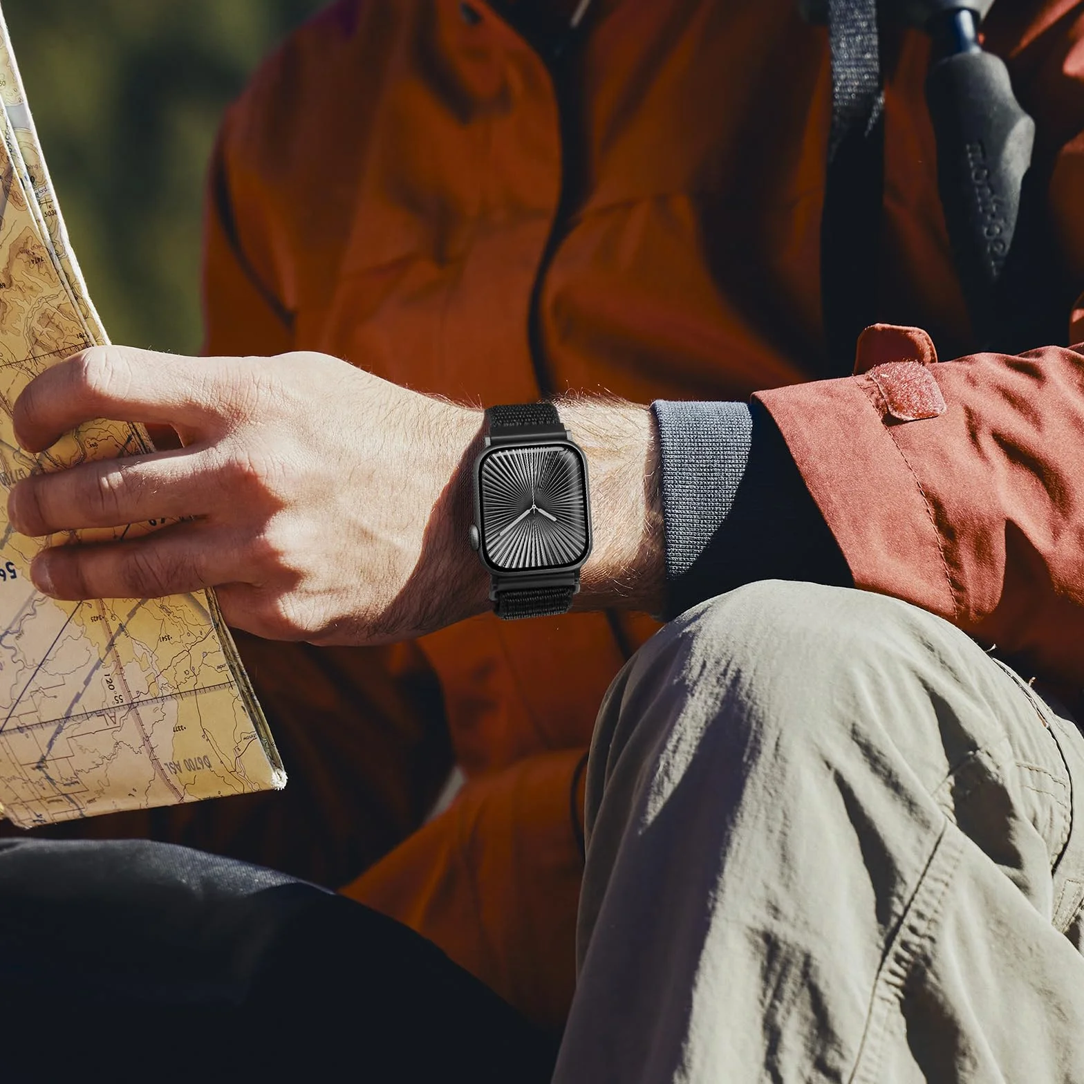 Higgs Nylonowy pasek kompatybilny z Apple Watch 44 mm 40 mm 46 mm 45 mm 41 mm 42 mm 38 mm 49 mm iWatch Se Ultra Ultra 2 10 9 8 7 6 5 4 3 2 1 kobiety