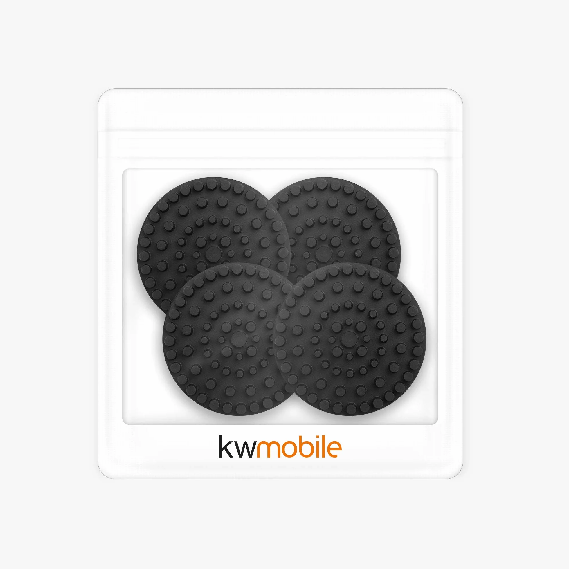kwmobile Zestaw 4 silikonowych tłumików wibracji do gramofonów i głośników samoprzylepnych