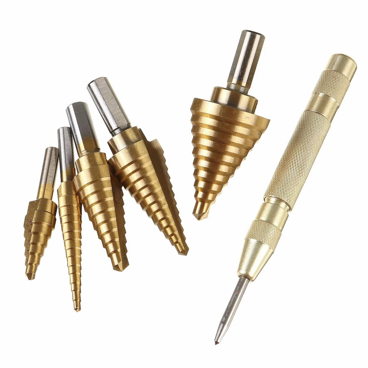 Zestaw wierteł stopniowych HSS 3/5/6 sztuk Frez do otworów stożkowych (Material : 6PCS)