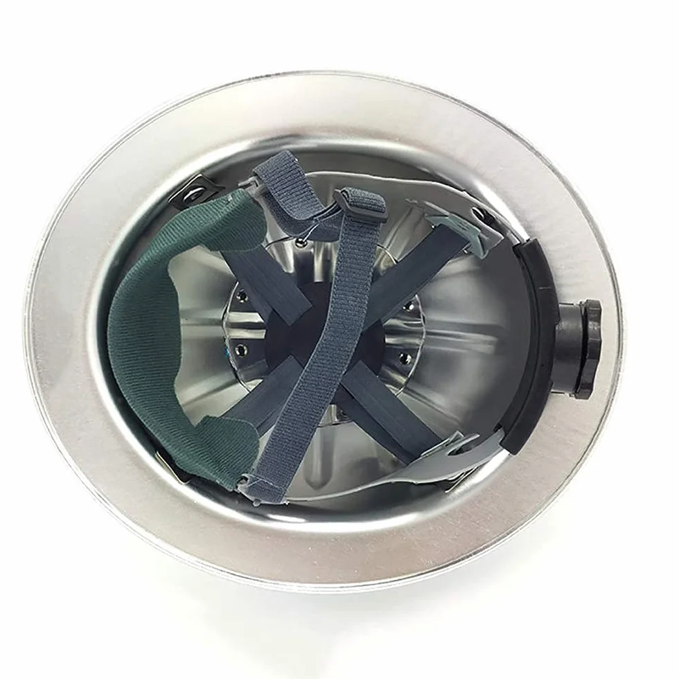 Kask ochronny, aluminiowy kask roboczy, regulowany kask ochronny z wentylacją i sterowaniem przesuwnym, dla pracowników budowlanych