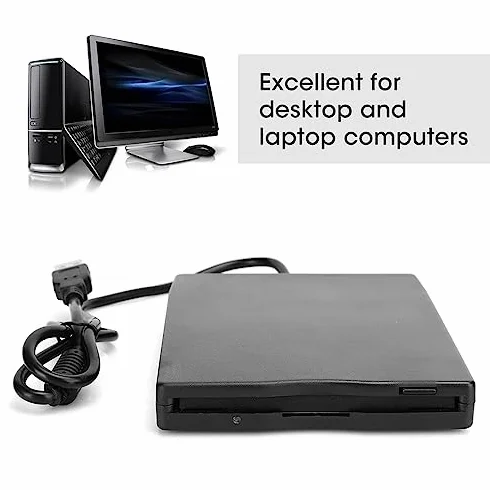 Przenośny Czytnik Dyskietek USB 3,5 Cala, Zewnętrzna Stacja Dyskietek do Laptopa