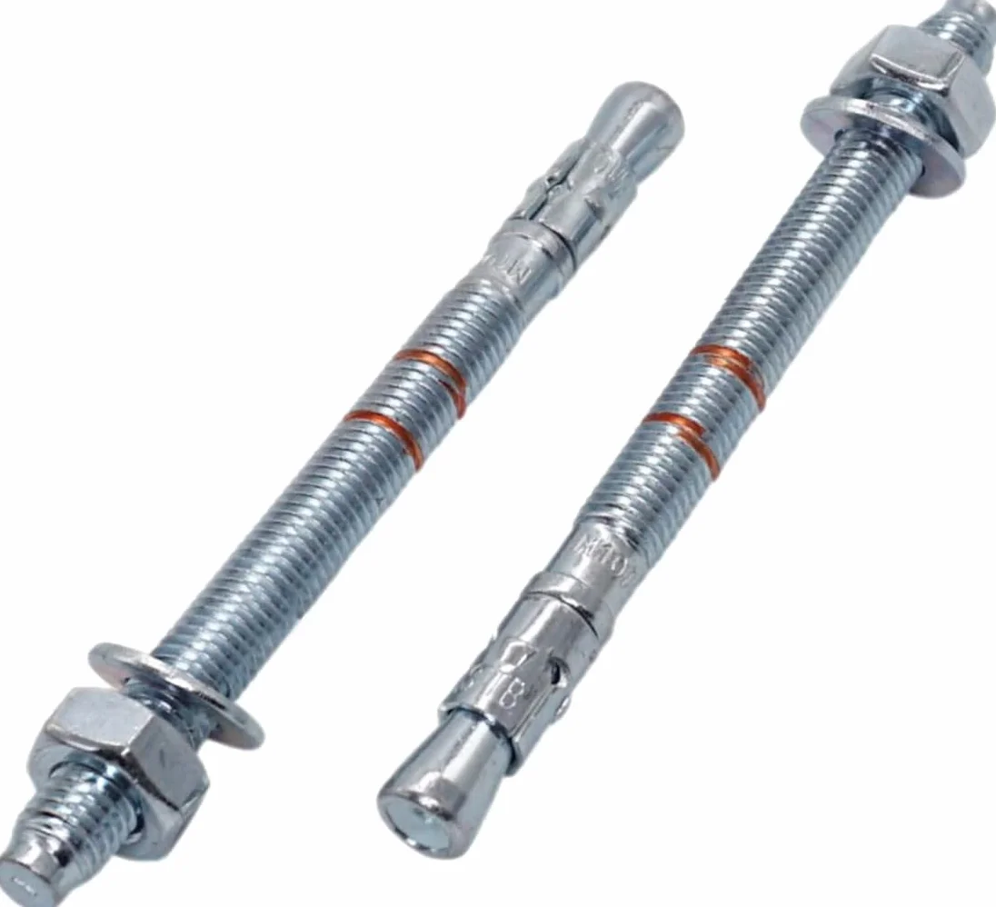 SKIR'CO (2 szt.) Ocynkowane kotwy klinowe M10 x 150 mm, metalowe kołki, śruby kotwiące, śruby rozporowe do muru i betonu