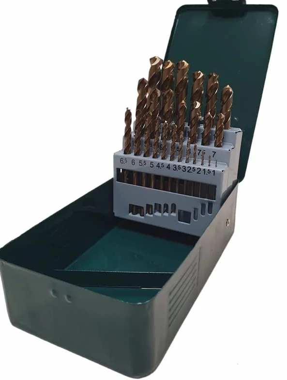 PROFFI 1,0 – 13,0 mm, 25 szt. bitów M35, zestaw wierteł kobaltowych do stali hartowanej – HSSCo5% RTi Twist Drill Bits for Heavy Duty.
