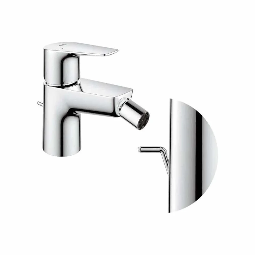 GROHE StartEdge - bateria bidetowa jednoręczna (oszczędzająca wodę, montaż jednootworowy, trwała powierzchnia), chrom, 23345001