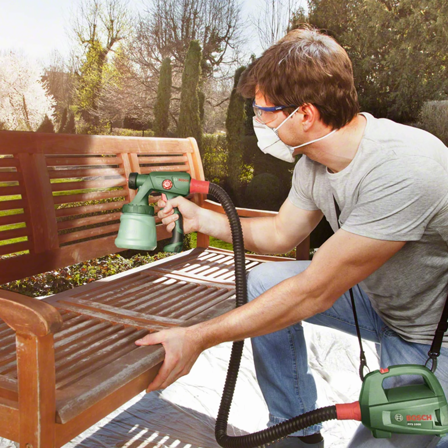 Bosch Home and Garden 0603207000 System Natryskowy do Malowania, 410 W, 240 V, Zielony