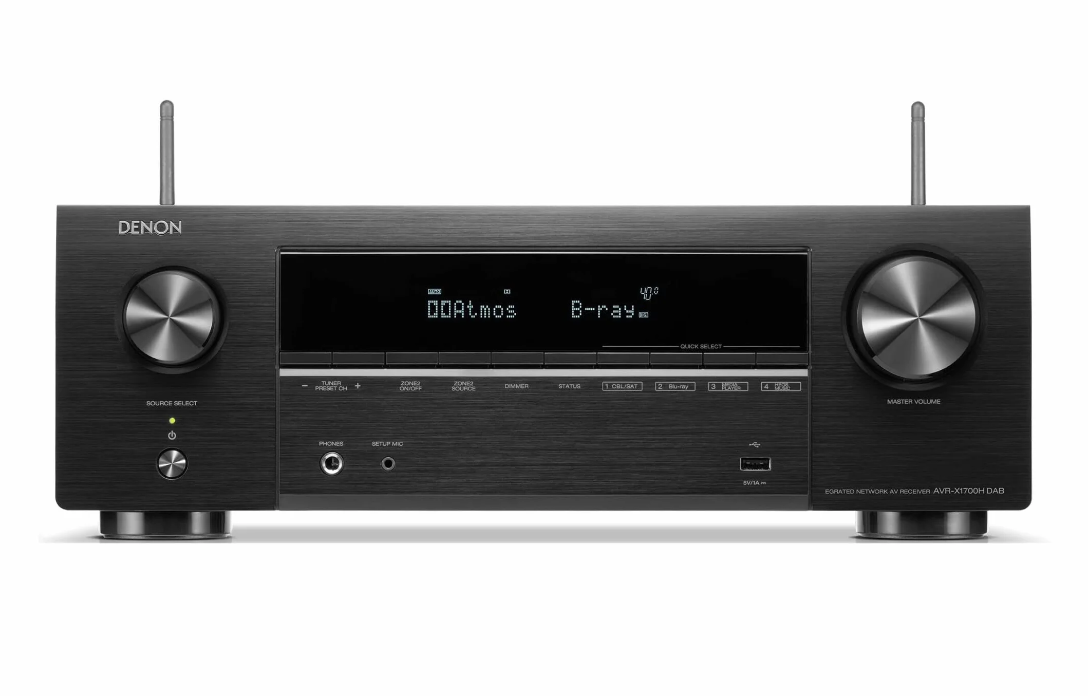 Denon AVC-X3800H Odbiornik AV, Czarny, 145W