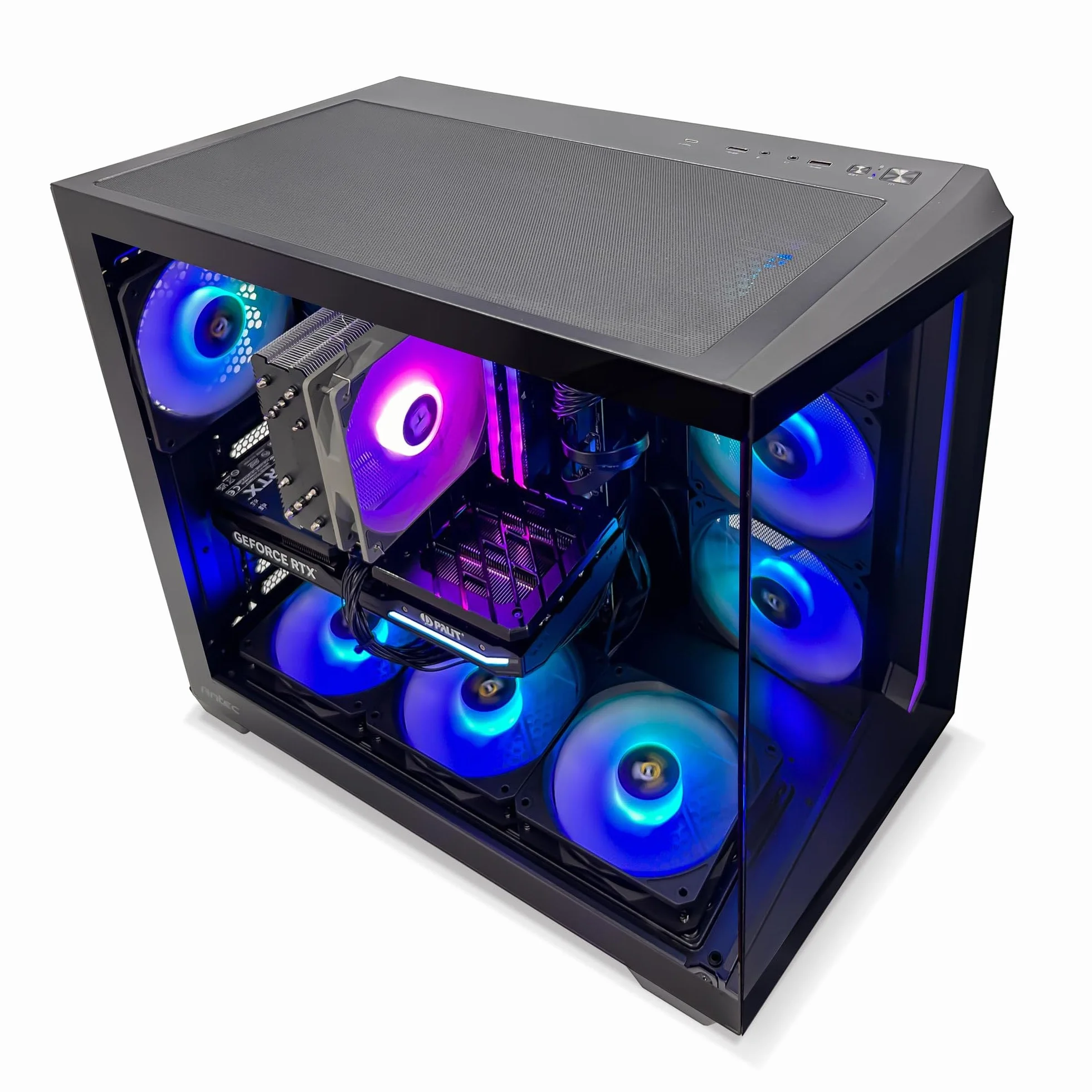 PC Gaming Aqua C5 4070S Czarny ANTEC ARGB C5 Black MSI B760-P WiFi Corsair 16GB 3600 BK SSD NVME 1TB PCIE4.0 Windows 11 Pro