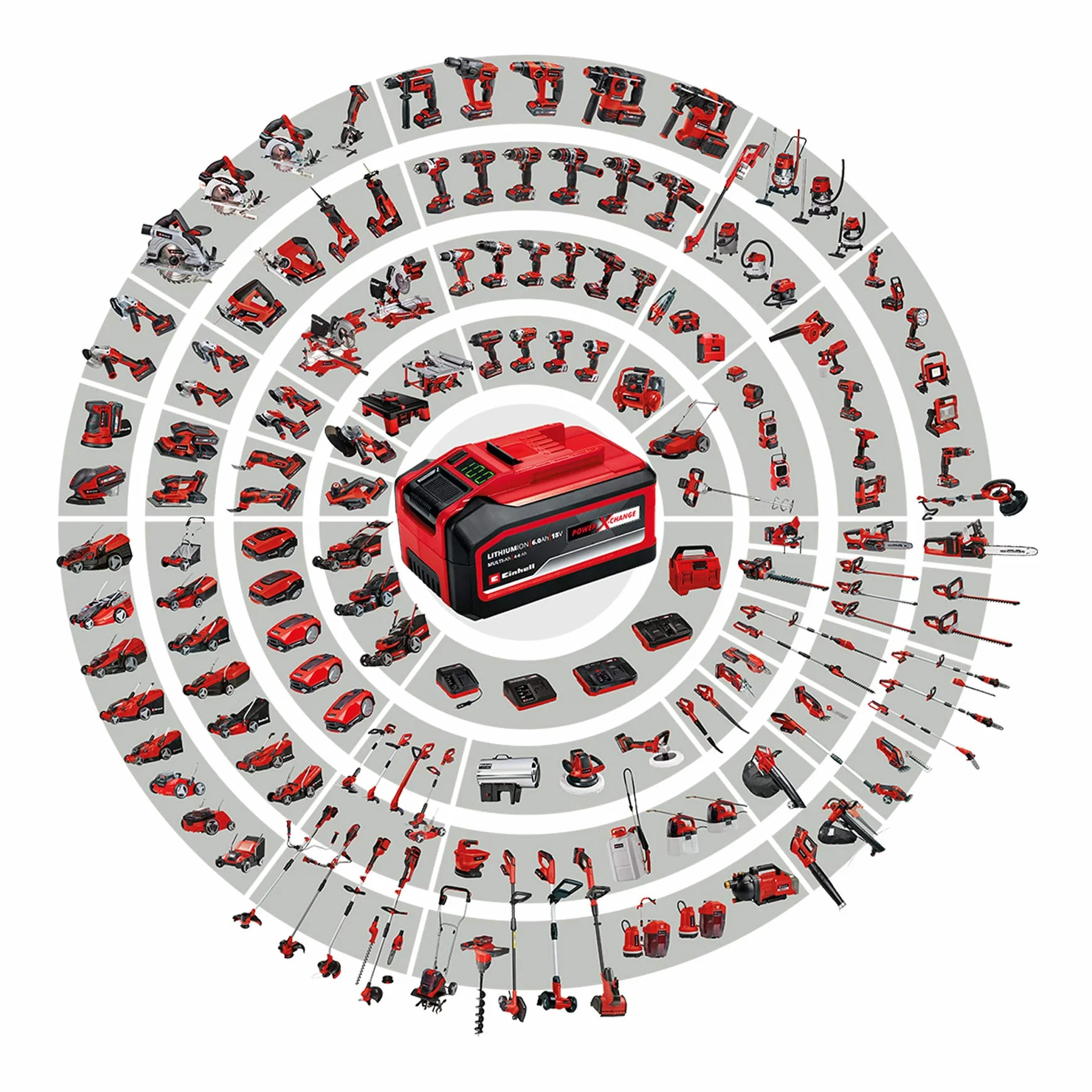 Einhell Kompresor akumulatorowy PRESSITO Power X-Change (Li-ion, 18/230 V, maks. 11 bar, długość węża 71 cm, funkcja hybrydowa, w tym 3-częściowy zestaw adapterów, bez akumulatora i ładowarki)