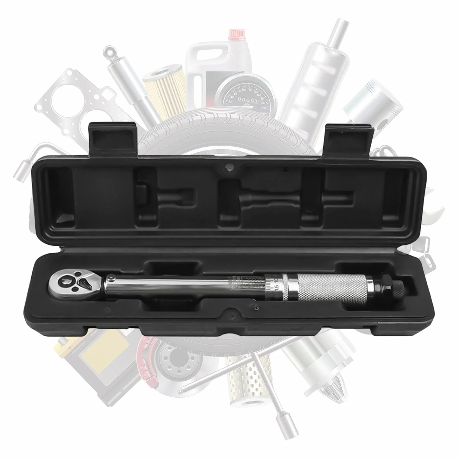 Klucz dynamometryczny grzechotkowy Regulowane Narzędzie 20-230 Nm z 72 | Rowerowy Klucz Dynamometryczny do domu, przemysłu, biura, warsztatu, na zewnątrz, do samochodów, rowerów,