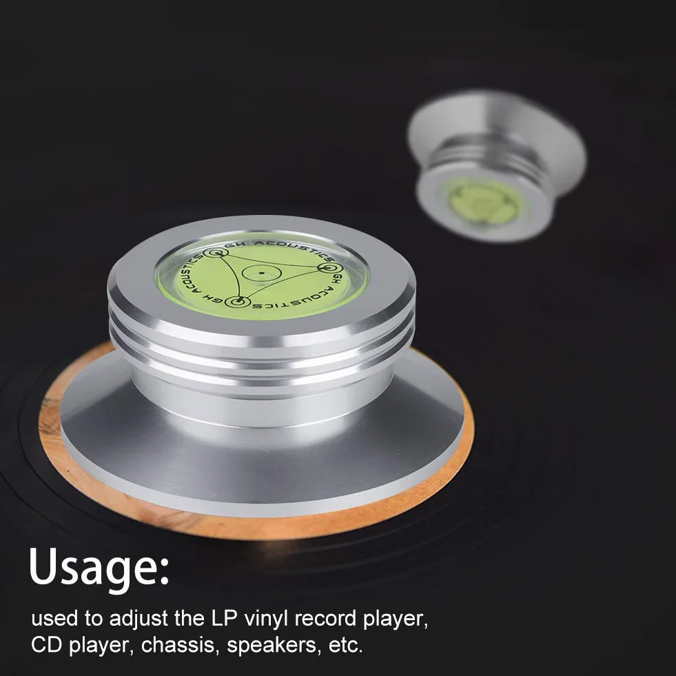 Gramofony winylowe LP Stabilizator płyty, aluminium 120g Zacisk do rekordów Gramofon Gramofon do gramofonu, czarny