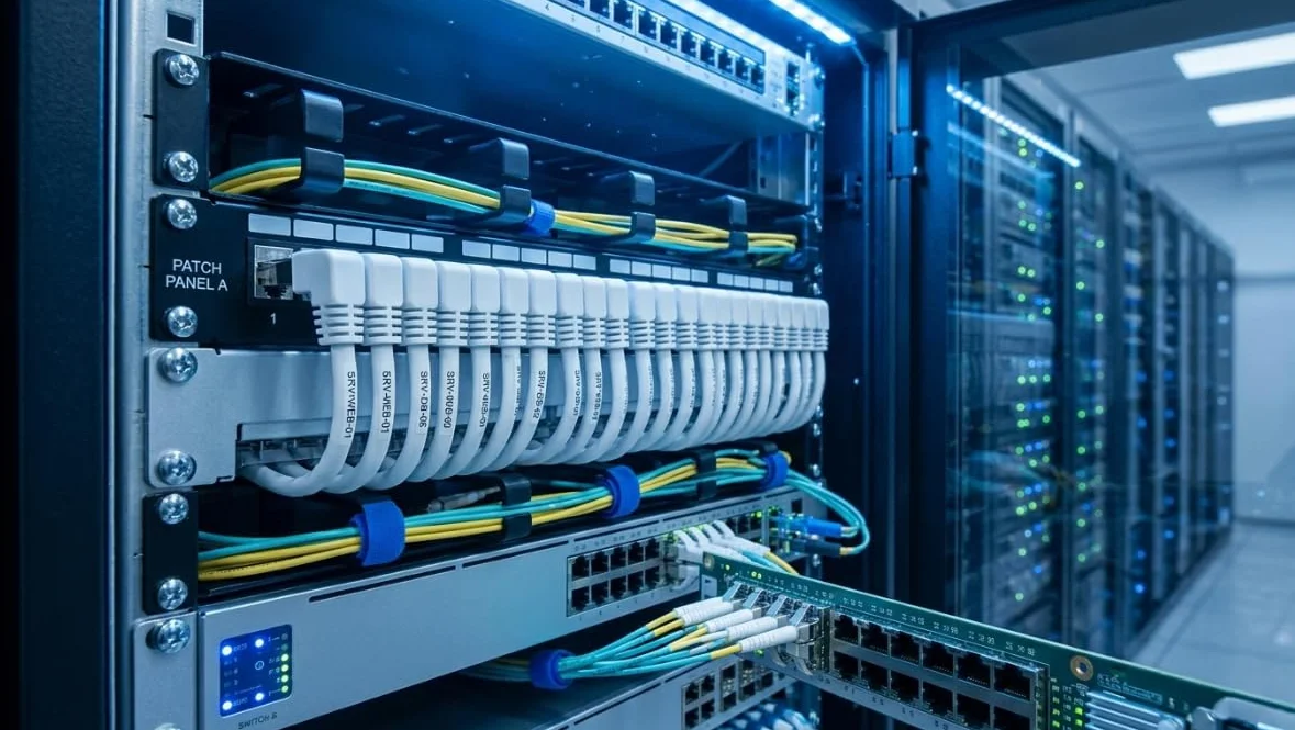 Kabel kątowy LAN Cat 6 90° 5,0 m S/FTP PIMF RJ45 Gigabitowy kabel krosowy szary