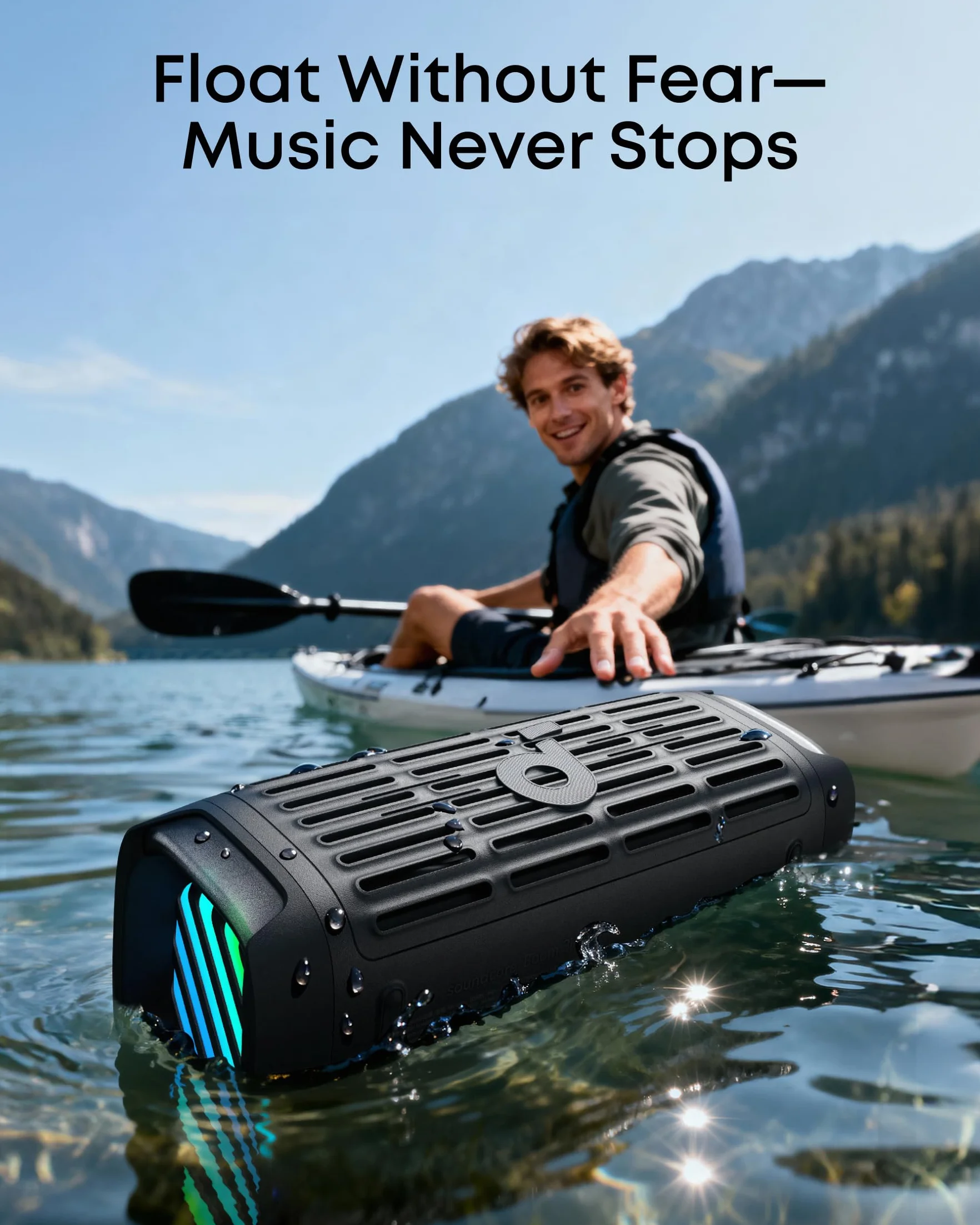 Anker soundcore Boom 3i Przenośny Głośnik Bluetooth 5.3 IP68 50W BassUp 2.0 16h Czarny