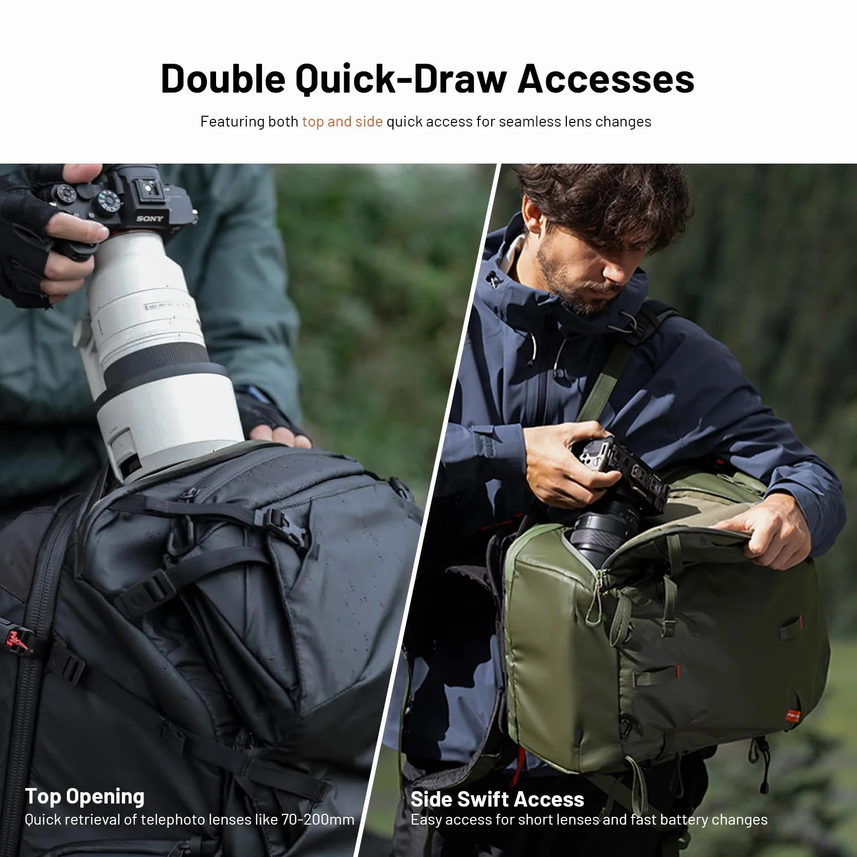 PGYTECH OnePro Focux Plecak wodoodporny na aparat fotograficzny 25-35L z ochroną przeciwdeszczową