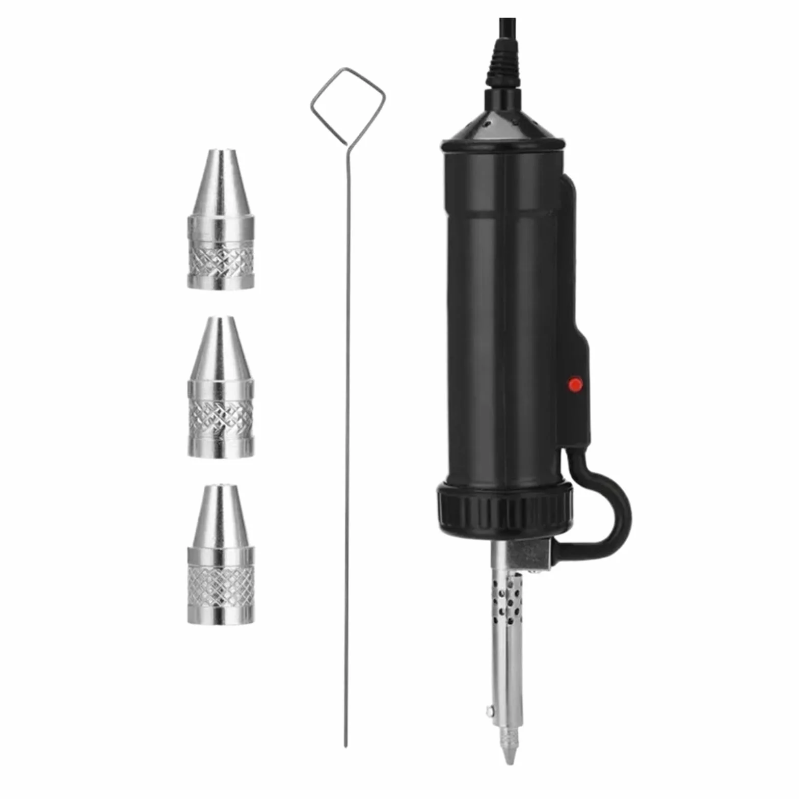 Automatyczna Elektryczna Pompa Ssąca Do Odsysania Cyny 30 W Pompa Do Usuwania Lutu Elektryczne Lutownice Precyzyjne Podgrzewanie(Black)