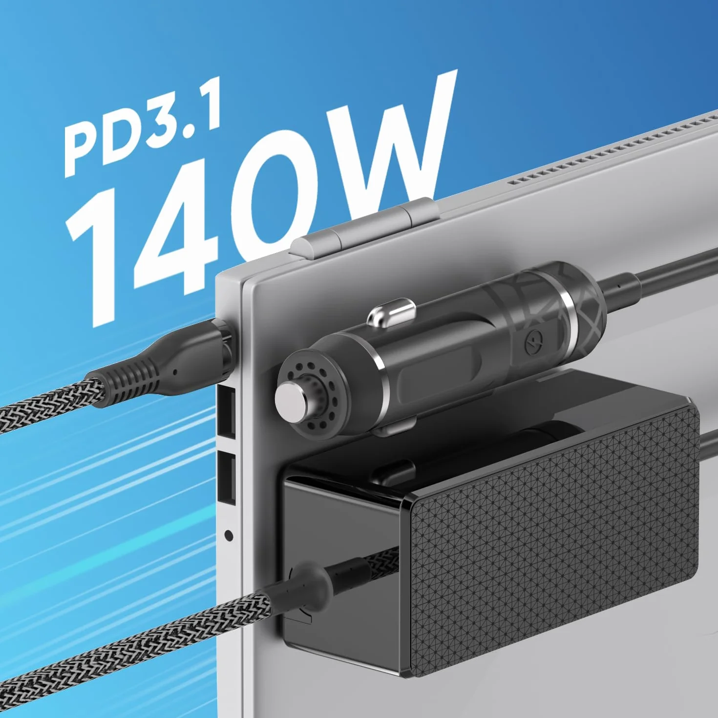 Zasilacz sieciowy samochodowy 140W PD3.1 28V do laptopów gamingowych Delta ADP-140AB B