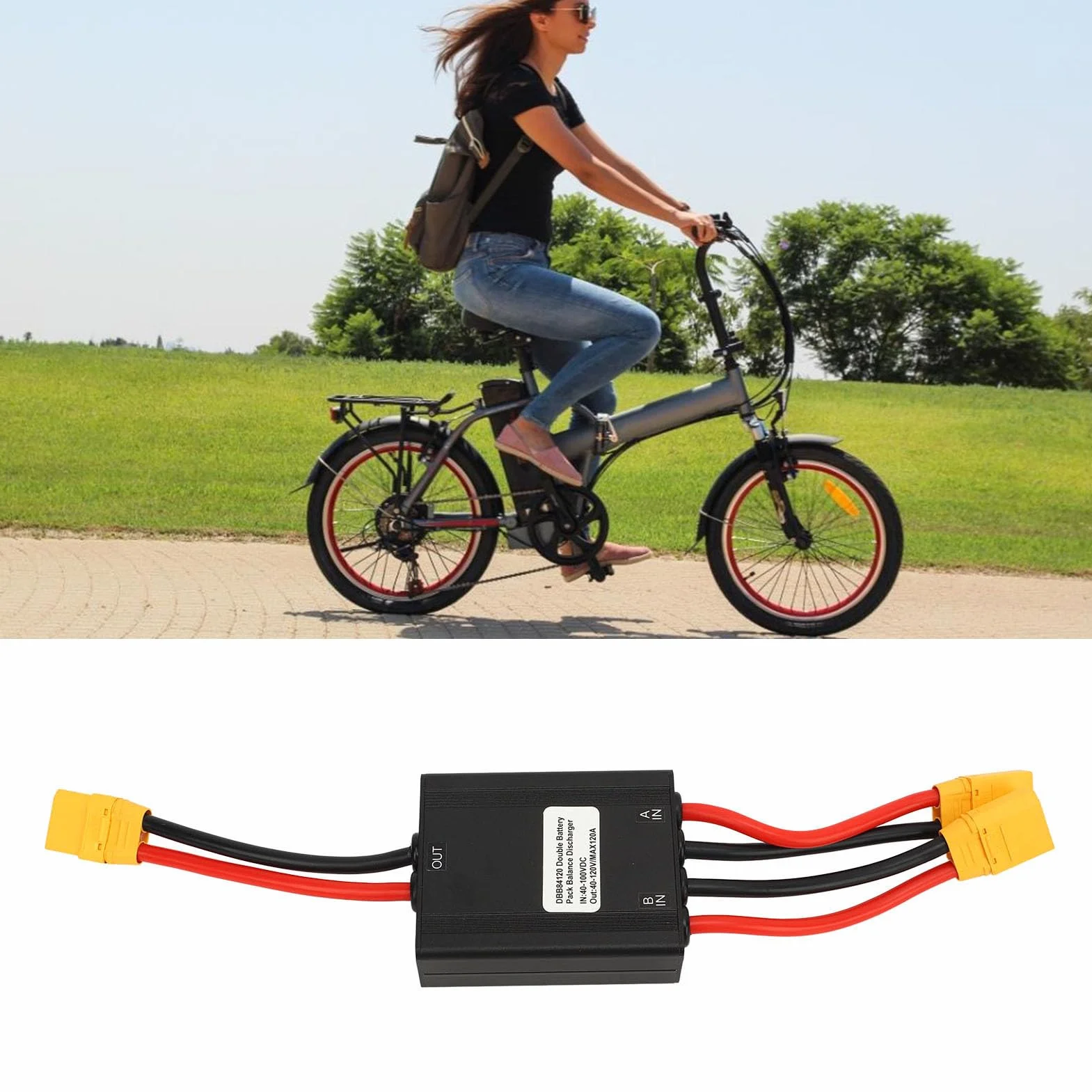 Konwerter Rozładowywania Podwójnego Akumulatora Roweru Elektrycznego 120A Złącza XT90