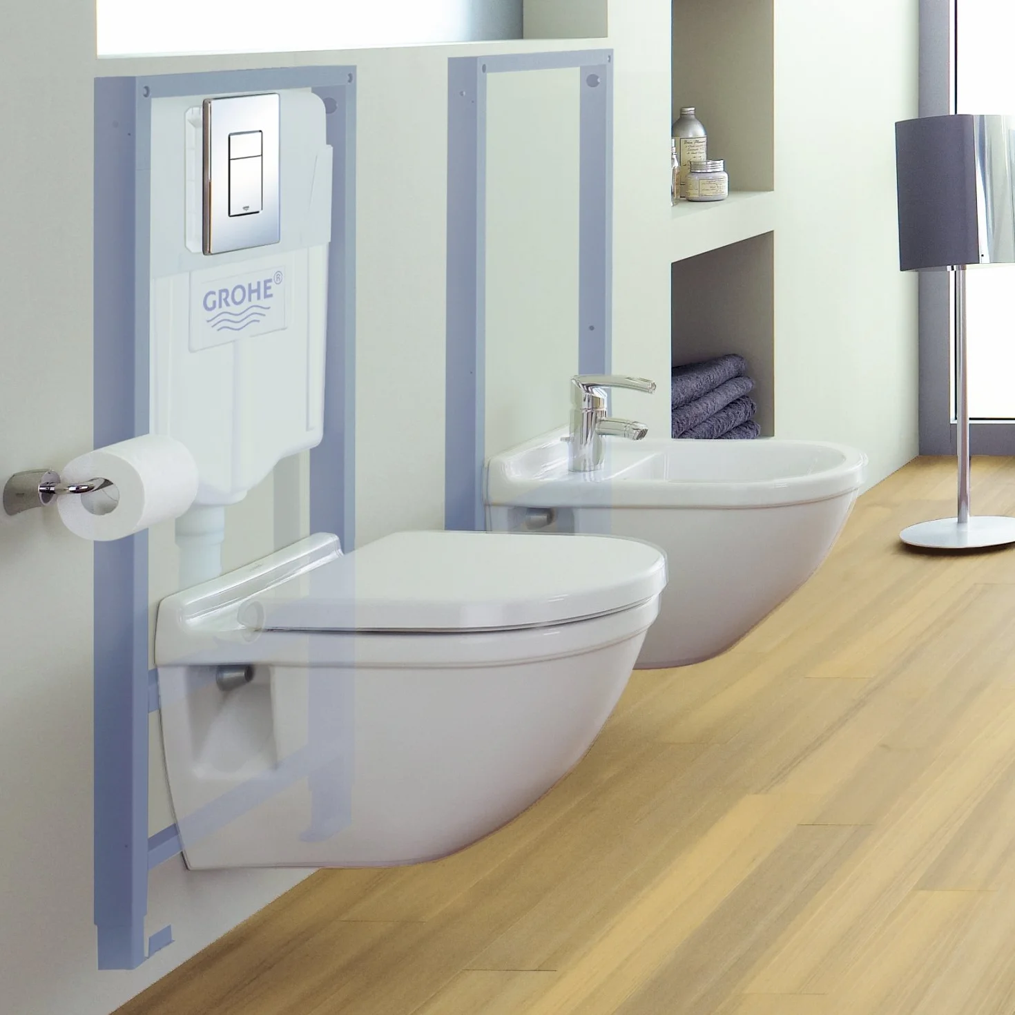 GROHE Rapid SL Stelaż podtynkowy do WC; wysokość instalacji 1,13 m