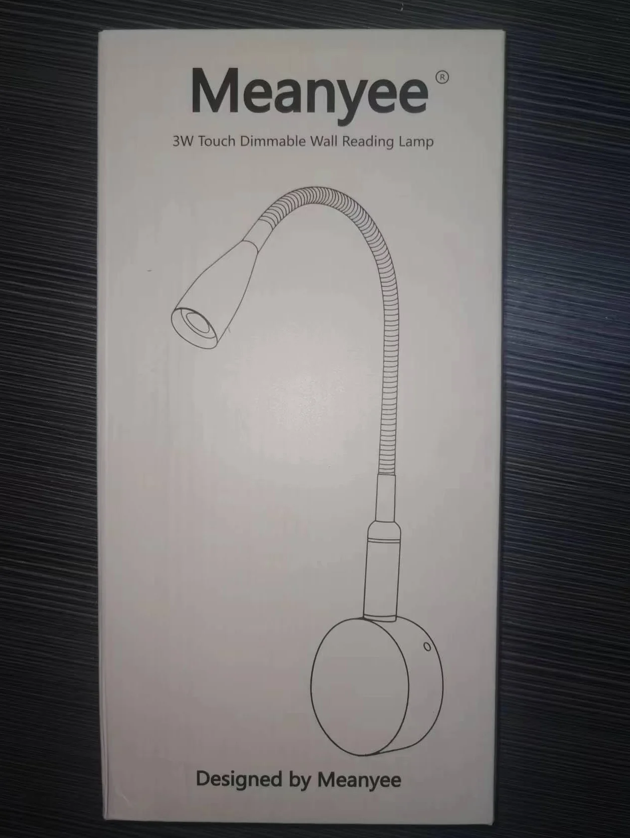 Meanyee Przełącznik dotykowy o zmiennej intensywności Elastyczna lampa do czytania łabędzia szyja lampa ścienna lampka nocna pielęgnacja oczu z niebieskim wyświetlaczem LED Dim