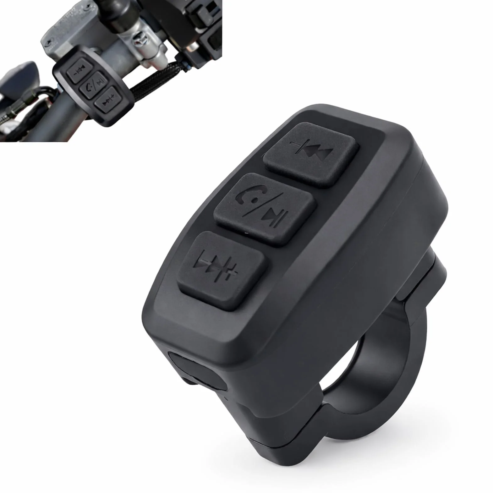 Kontroler Bluetooth do Motocykla Rowerowego Wodoodporny Pilot IPX6 IOS Android Zasięg 15M
