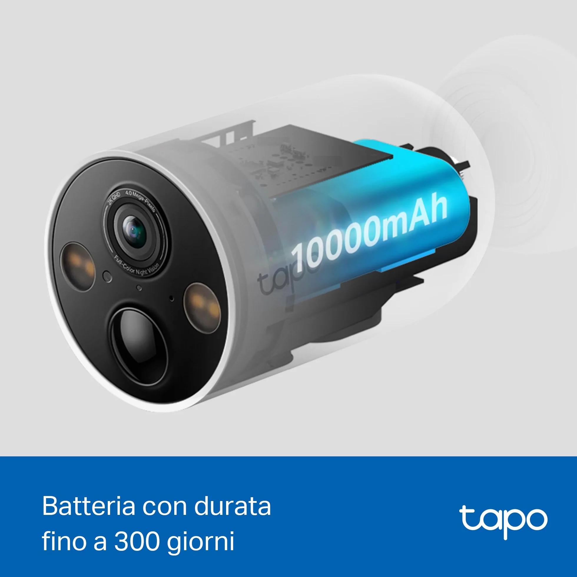 TP-Link Tapo C425 (2-pack) | Zestaw 2 kamer Wi-Fi 2K QHD na baterie | Tryb nocny w kolorze | Wykrywanie AI | Współpraca z H200 | Kompatybilne z Alexa i Google Home
