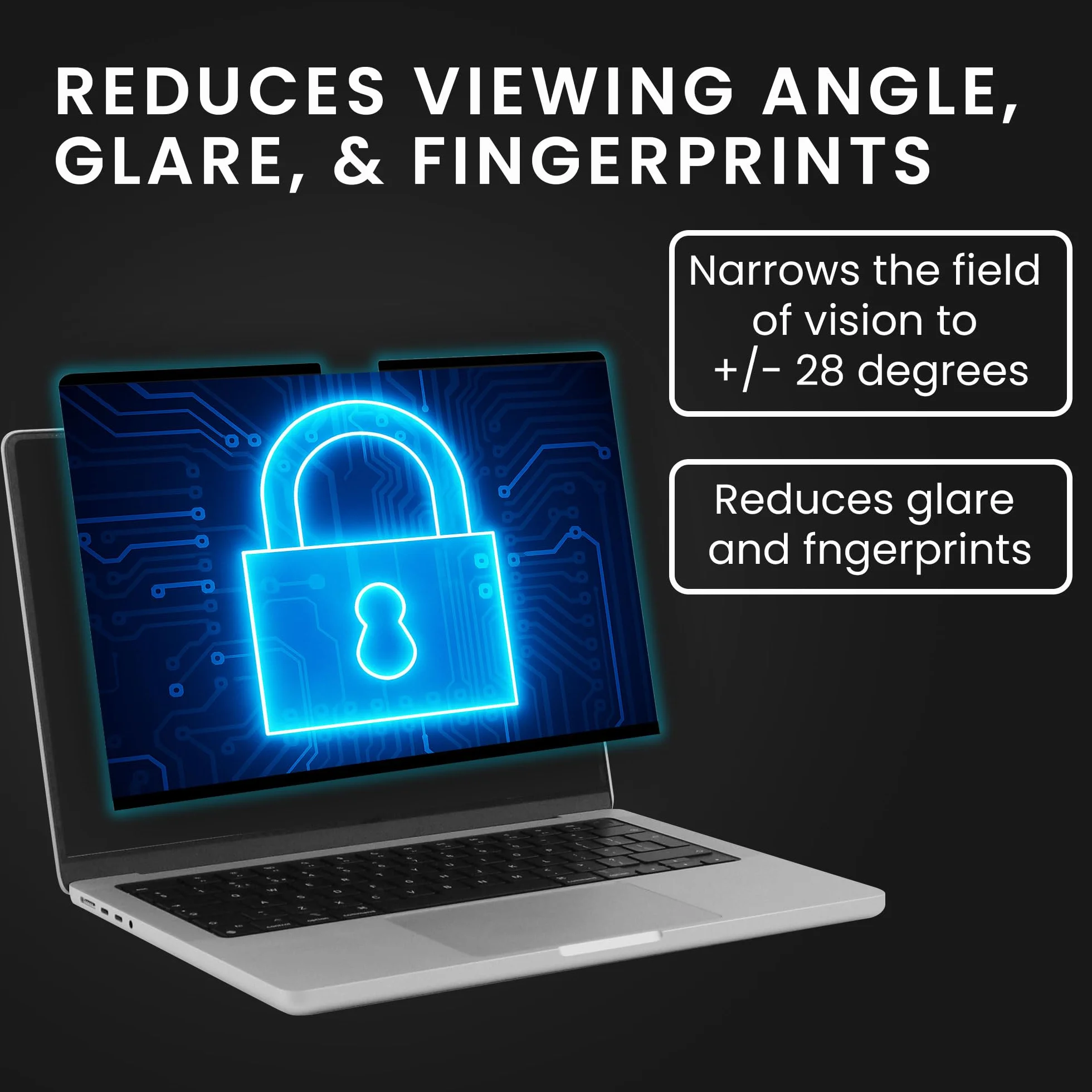 kwmobile Ekran prywatności laptopa do Apple Macbook Air 15 M4 2025 A3241, magnetyczny, antyodblaskowy blokada niebieskiego światła