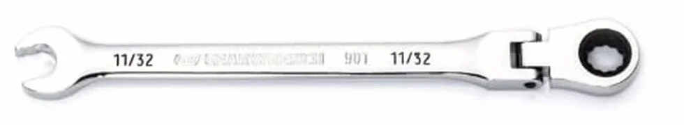 GEARWRENCH 11/32" 4-stopniowy łuk wychylny 12-punktowy klucz płasko-oczkowy z grzechotką - 86742