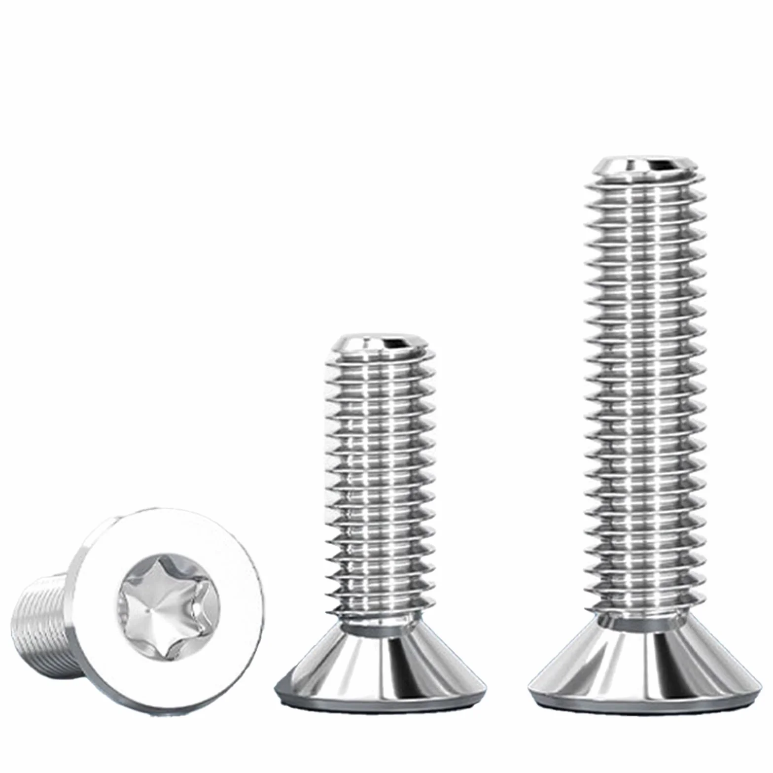 20 Sztuk Śrub z lbem Wpuszczanym M8x12mm, Wkręty Torx M8 ze Stali Nierdzewnej A2 V2A, z Napędem Sześciokątnym, Sruby z łbem Płaskim,z Główką w Kształcie Gwiazdy