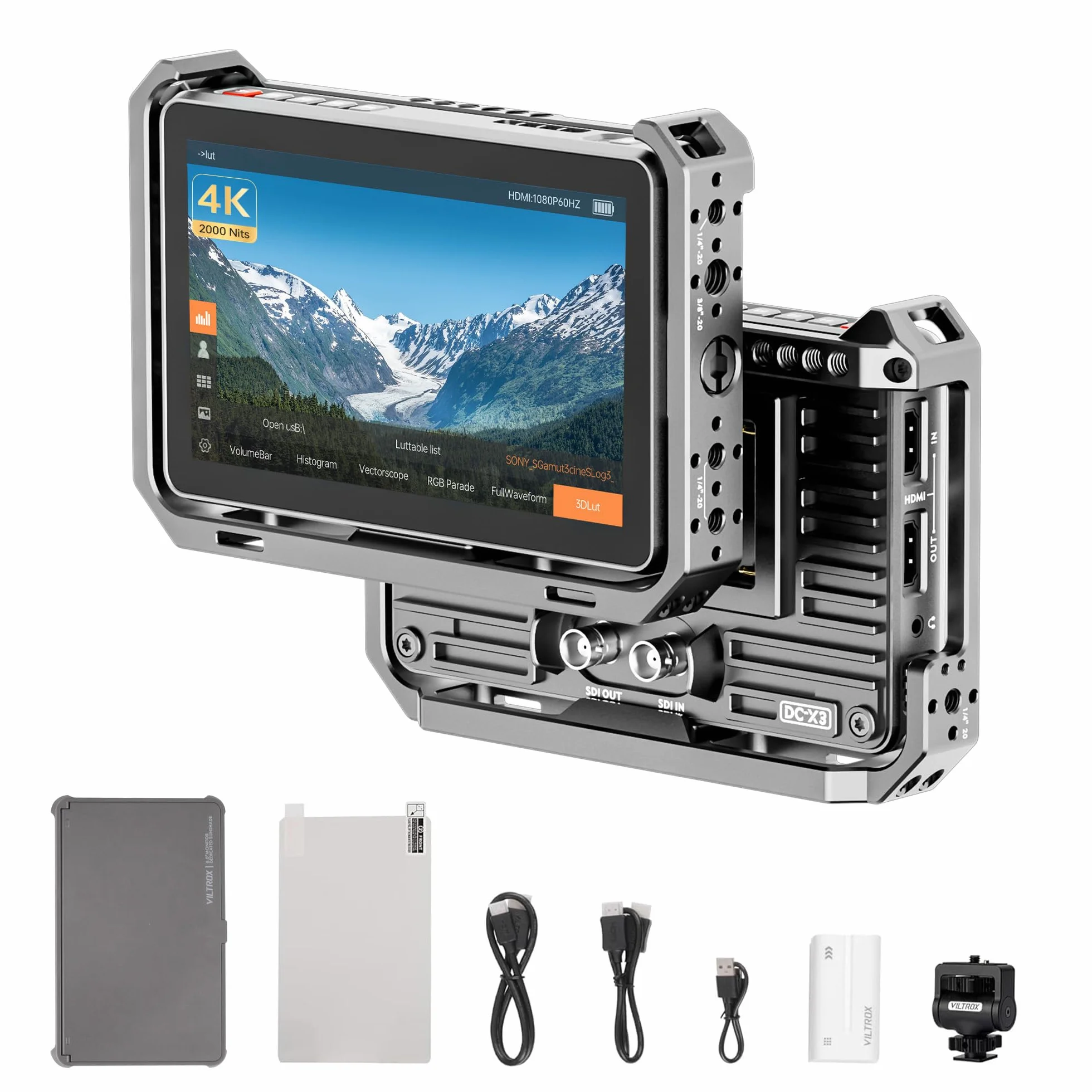 VILTROX Monitor kamery DC-X3 SDI