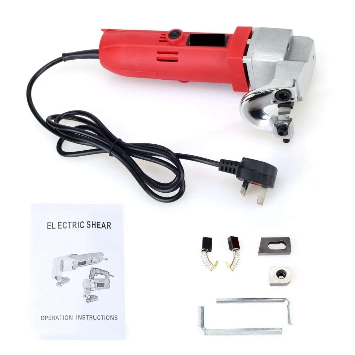580W elektryczne nożyce do cięcia blachy 2,5mm zdolność cięcia sekatory nożycowe nożyce do cięcia blachy