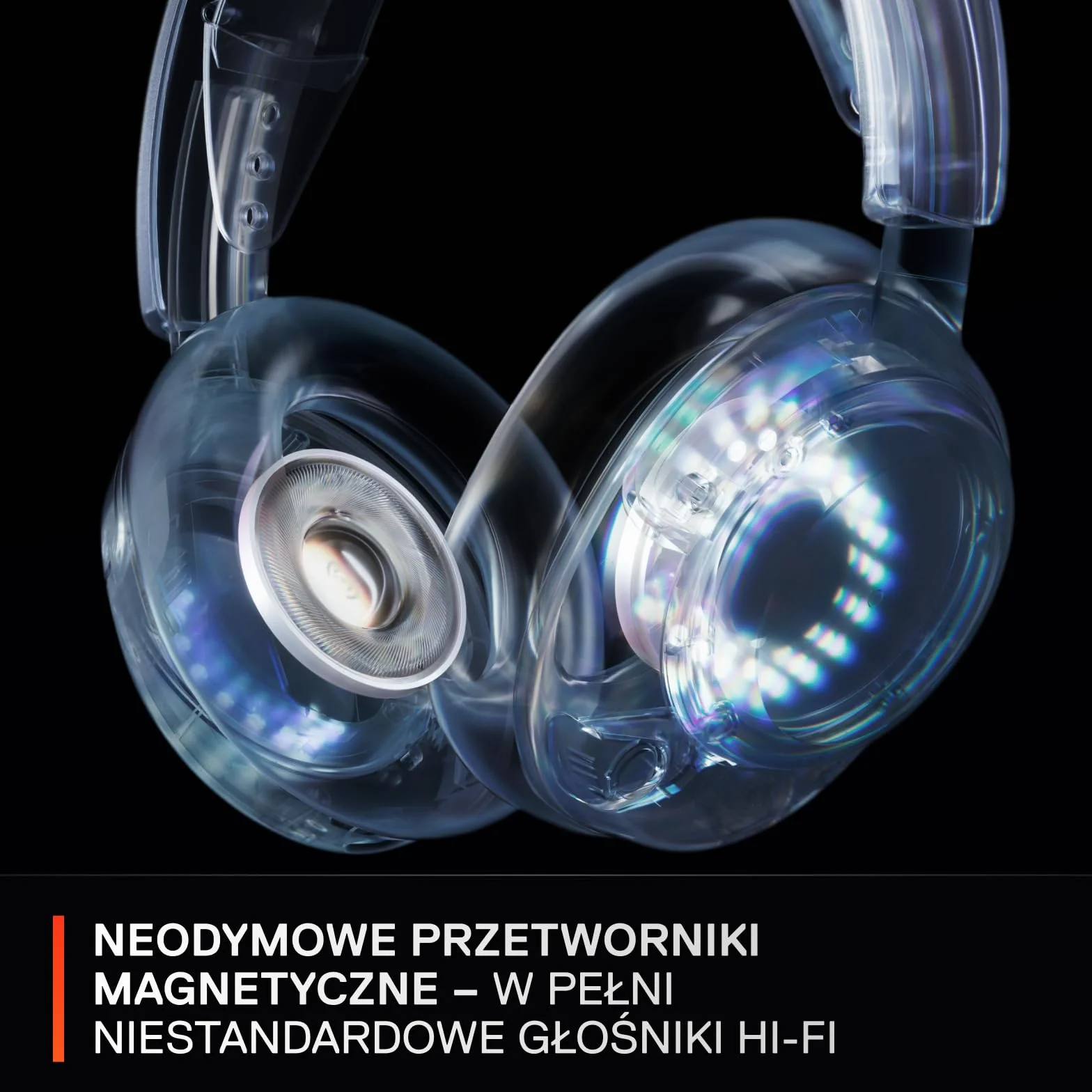 SteelSeries Arctis Nova 5 -słuchawki wi-fi do gier– neodymowe przetworniki magnetyczne– Ponad 100 ustawień wstępnych dźwięku– 60 godz baterii– 2,4 GHz lub BT– Mik.ClearCast Gen2– PC,PS5,Switch,telefon