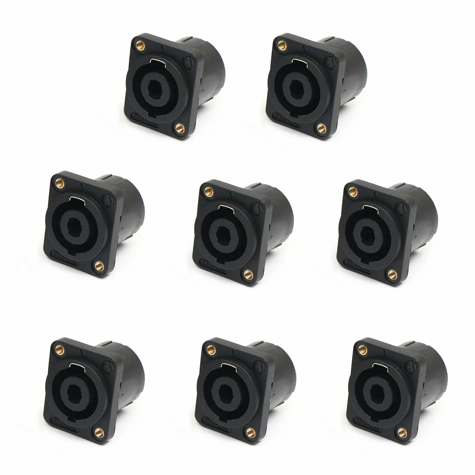 Speakon gniazdo panel 4-biegunowe audio kwadratowa płyta ścienna Jack Twist Lock adapter NL4MP