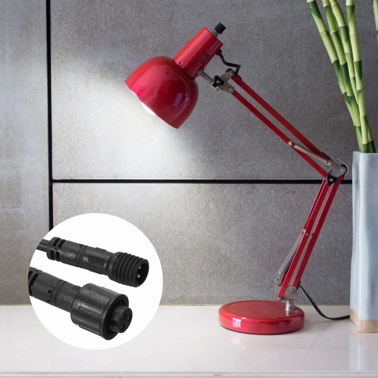 YOKIVE 3-pinowy kabel przedłużający 15 m czarny do LED samochodu ciężarówki łodzi