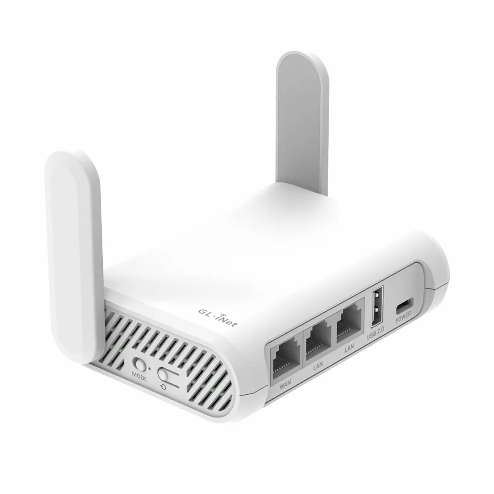 GL.iNet GL-SFT1200 Opal Bezpieczny podróżny router WiFi Dwuzakresowy Gigabit Ethernet AC1200 IPv6 USB 2.0 MU-MIMO DDR3