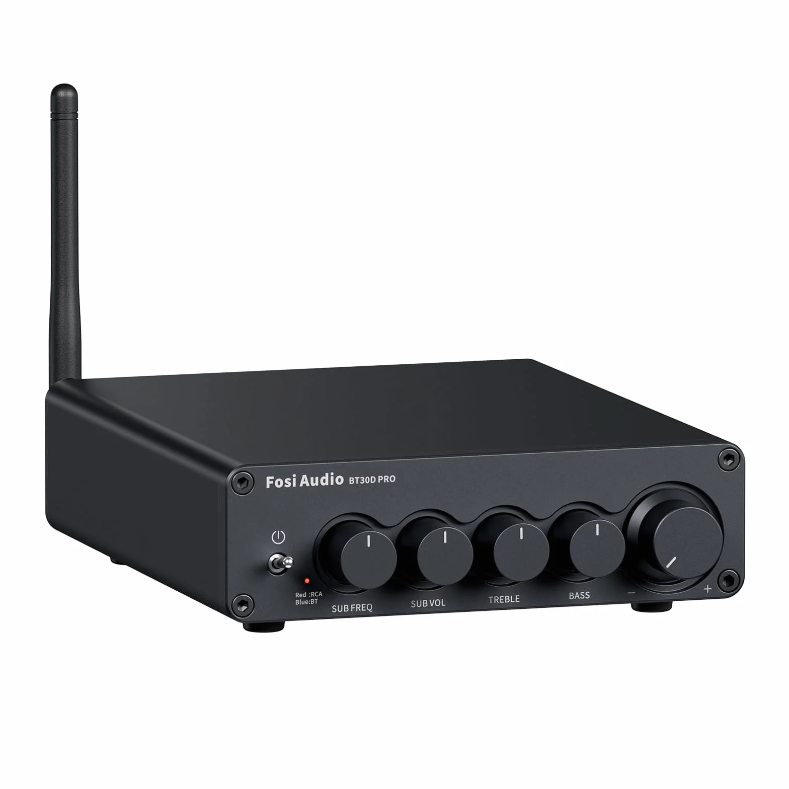 Fosi Audio BT30D Pro TPA3255 Hi-Fi Bluetooth 5.0 Stereo Audio Wzmacniacz odbiornika 2.1-kanałowy wzmacniacz zintegrowany klasy D 165Wx2+350W do domu Na zewnątrz Pulpit Głośniki półkowe/Subwoofery