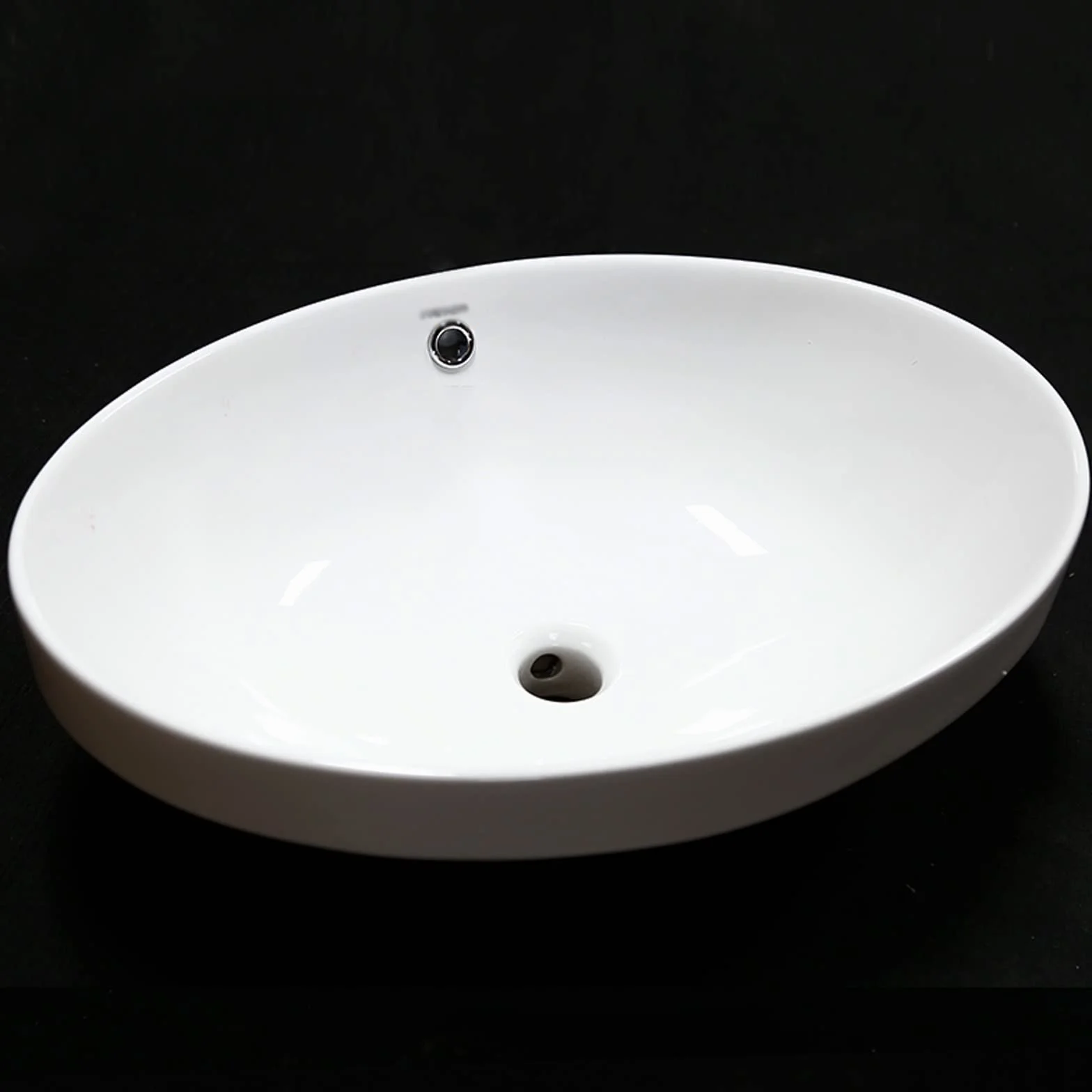 Zlew łAzienkowy na Statku Biały owalny umywalka łazienkowa miska częściowo wpuszczana powyżej blatu umywalka ceramiczna 22 "X 16" blat ceramiczny umywalka łazienkowa Zlewozmywaki do Toaletki łAzienkow